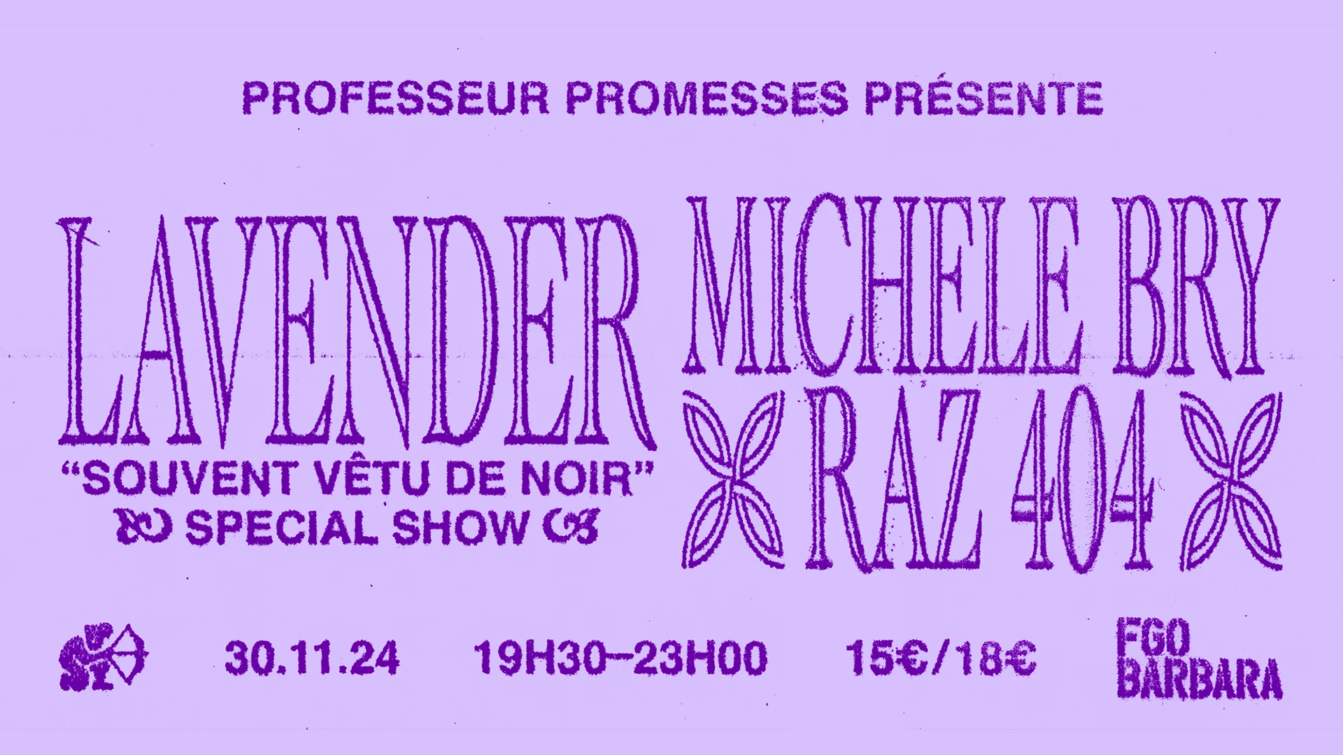 Lavender + Michele Bry + Raz 404 Cover