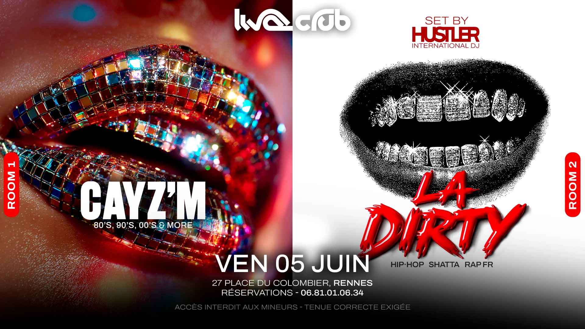 La Dirty : Hustler (R2) + Cayz'm (R1) Cover