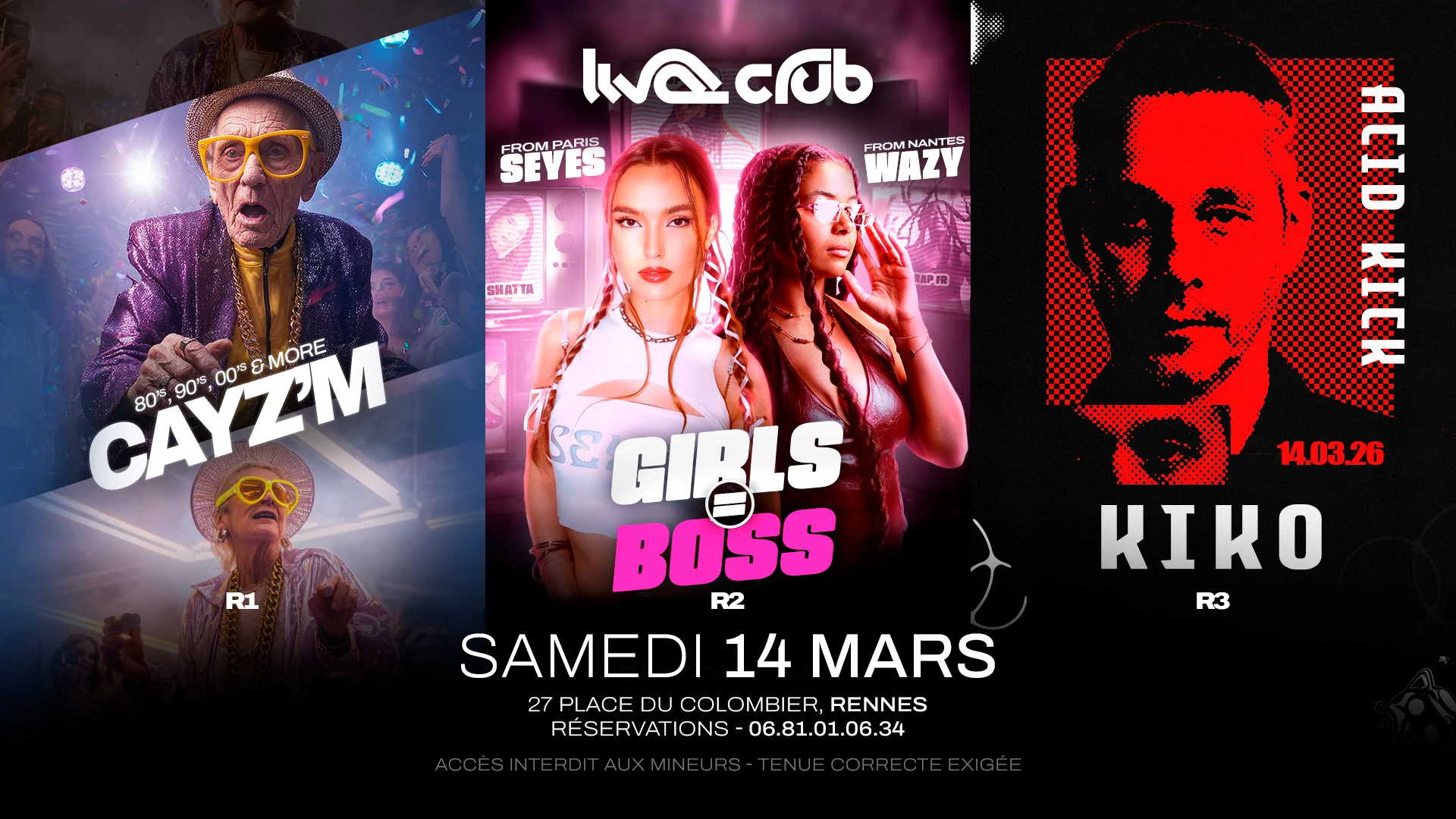 Girls Bosses: Seyes&Wazy (R2)+ Cayzm (R1) + Kiko (R3) Cover