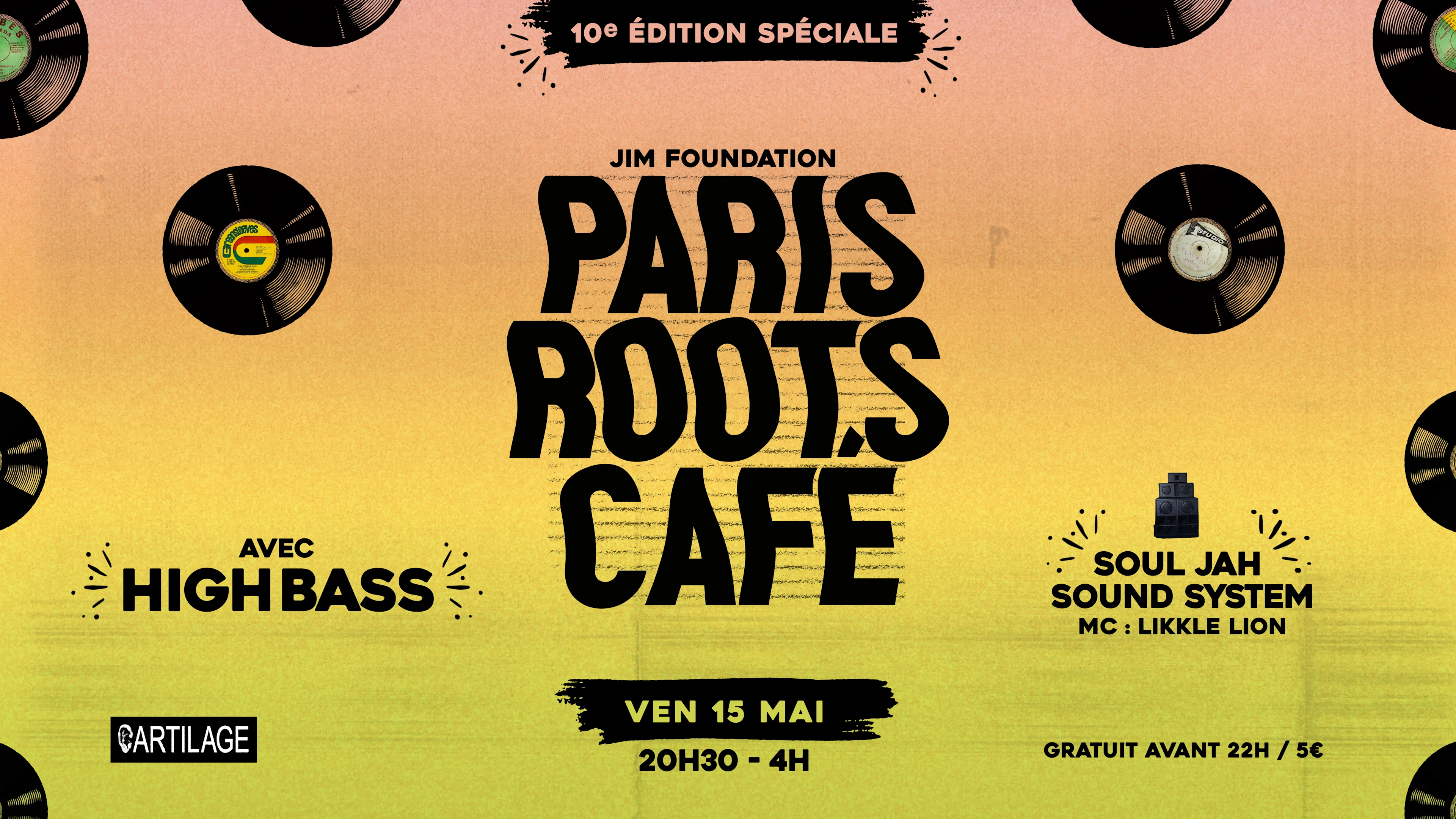 Paris Roots Café #10: High Bass + Soul Jah Sound Cover