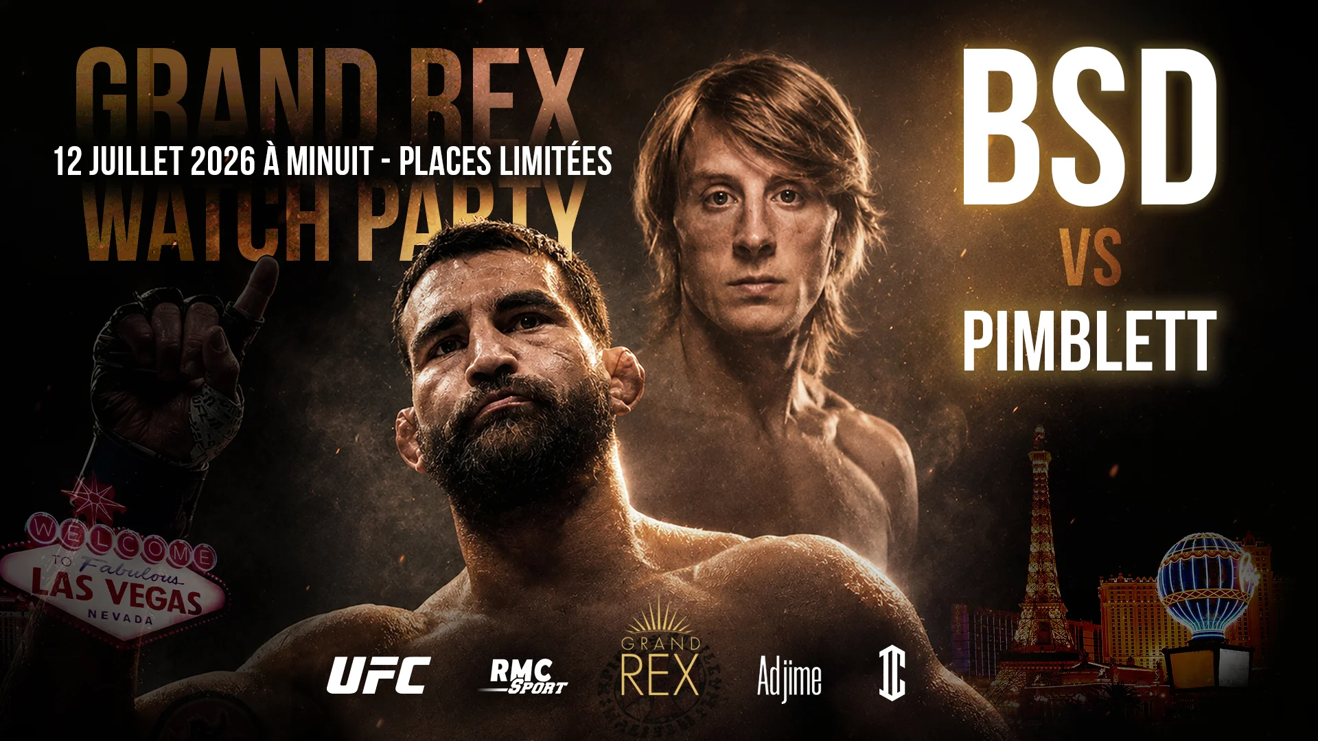 Benoit Saint Denis - Ufc 329 - Diffusion Au Grand Rex Cover