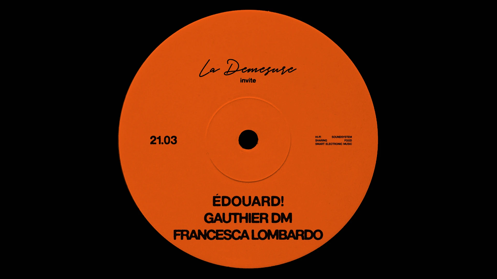 La Démesure Invite Édouard, Gauthier Dm & Francesca Lombardo Cover