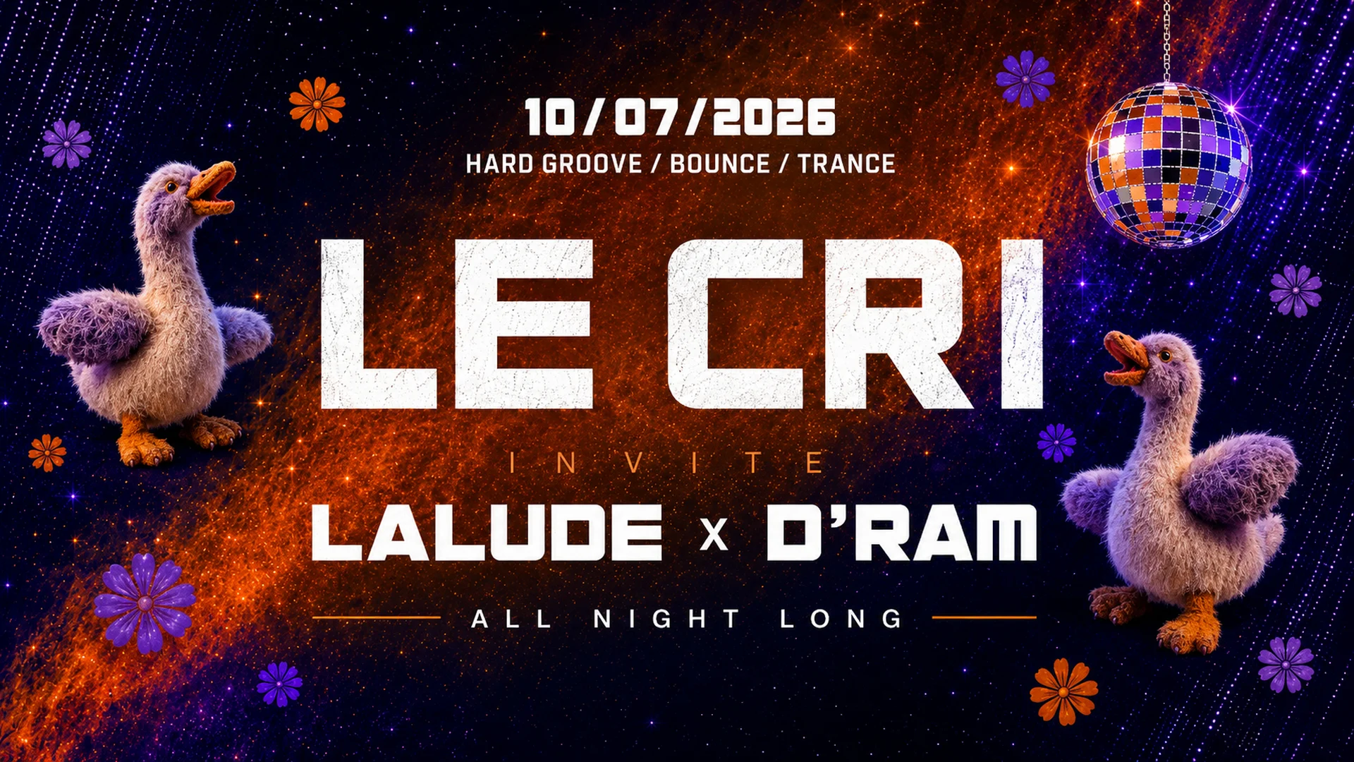Le Cri Inv. Lalude & D'ram All Night Long (Hard Groove) Cover