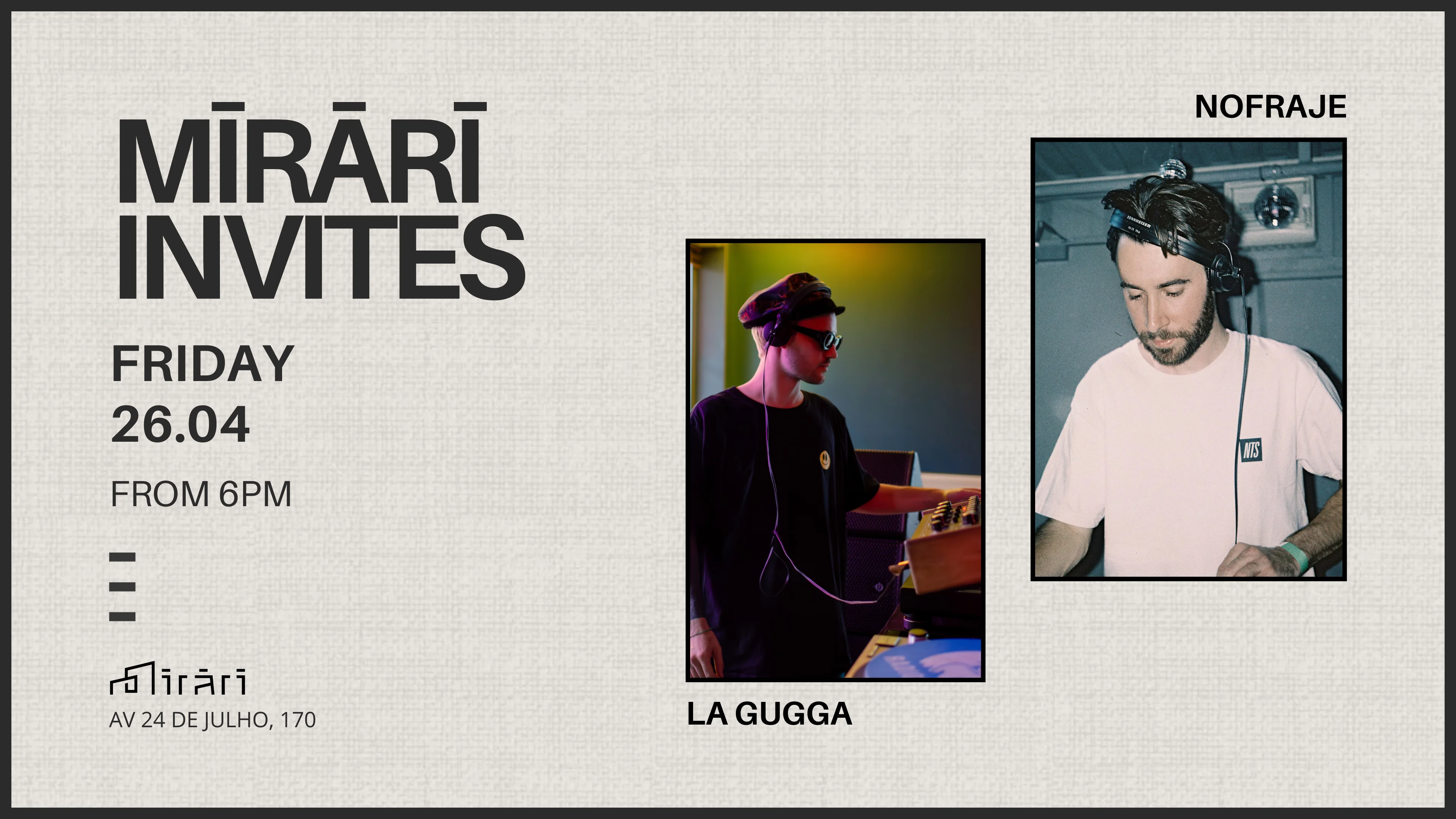 Mirari Invites La Gugga & Nofraje Cover