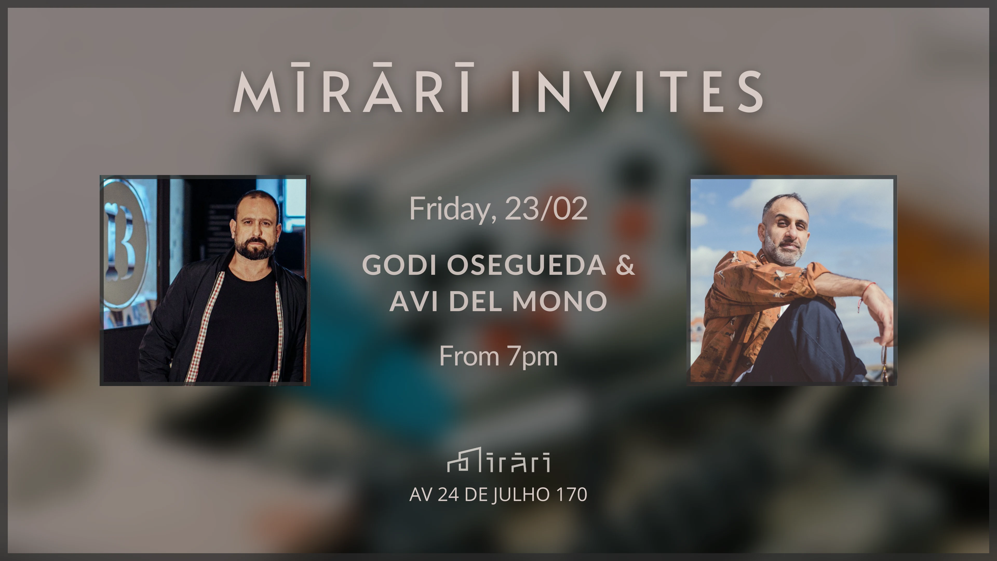 Mirari Invites: Godi Osegueda & Avi Del Mono Cover