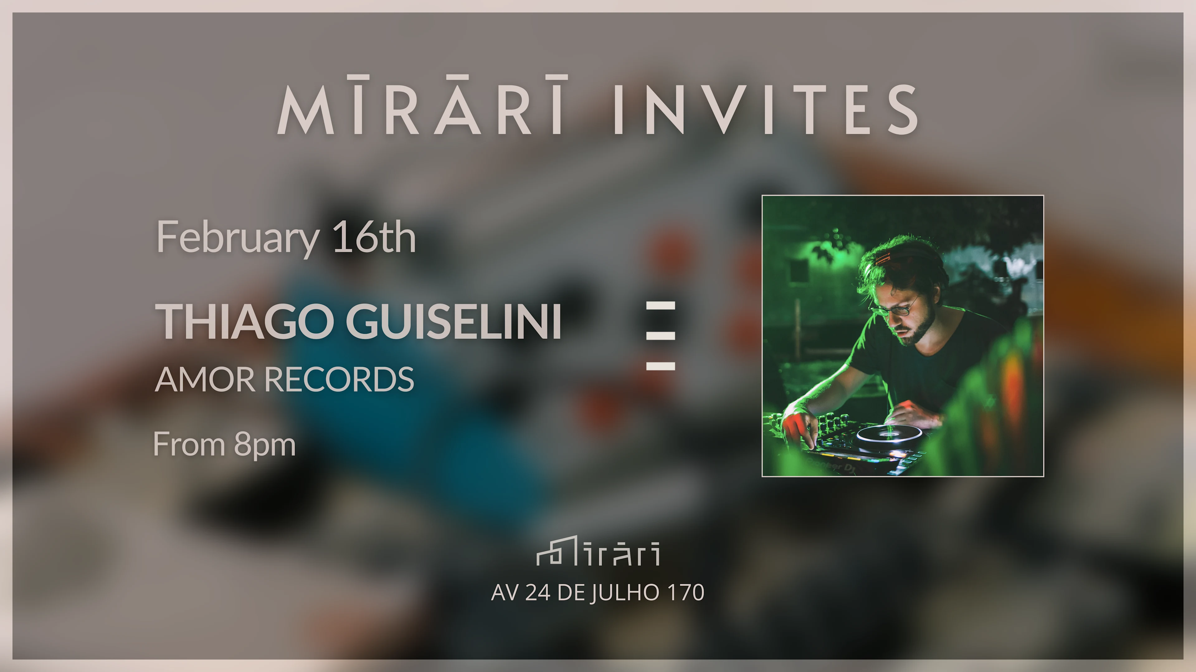 Mirari Invites: Thiago Guiselini Cover