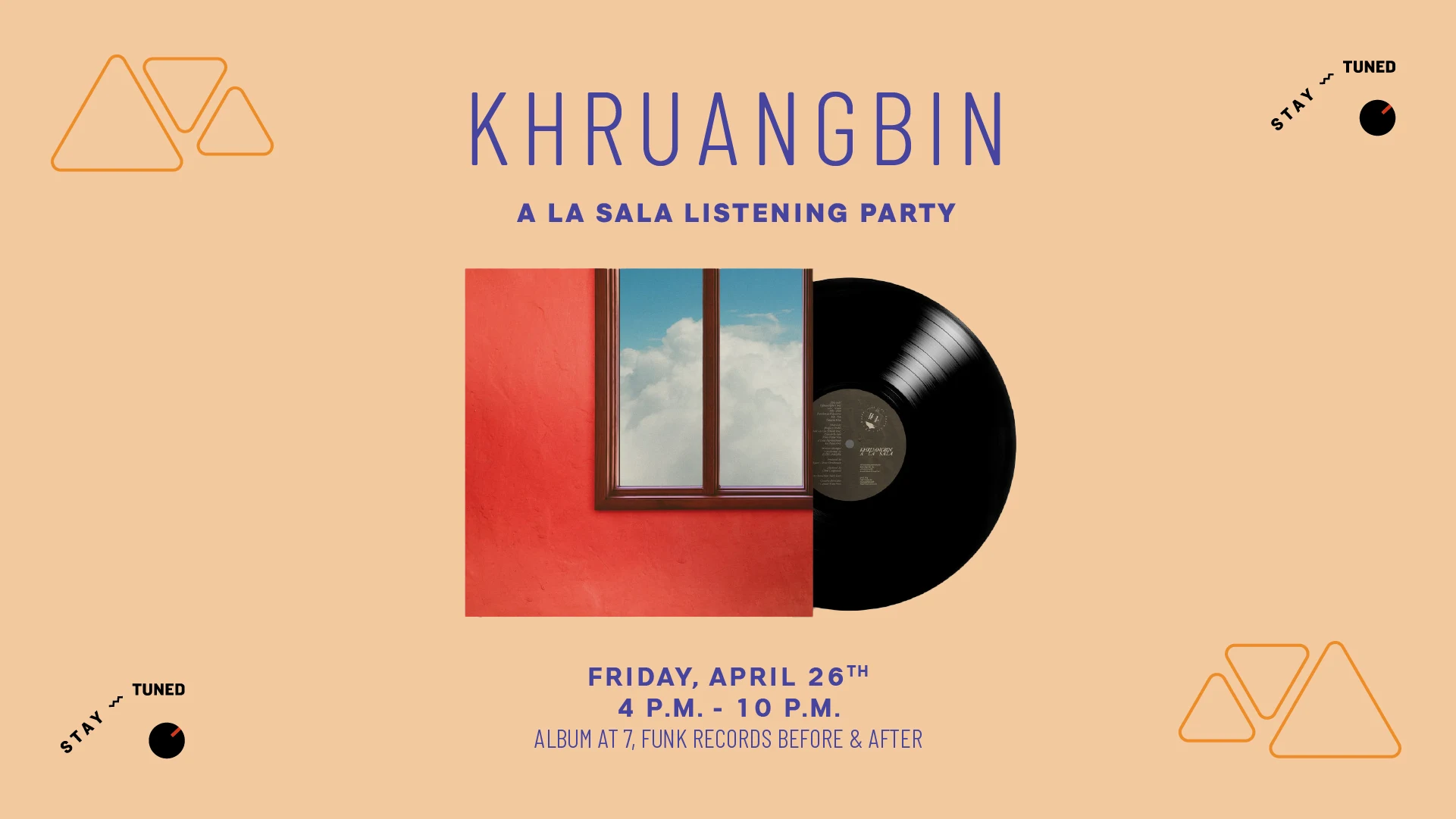 Khruangbin "A La Sala" Album Listening Party Cover