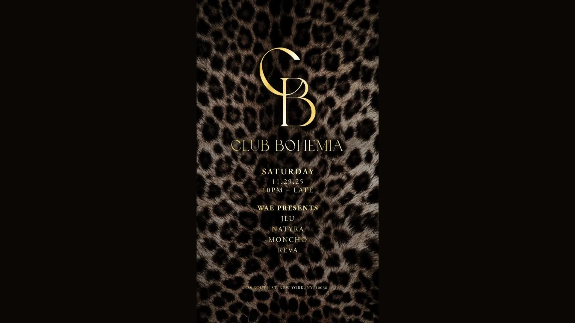 Wae At Club Bohemia Nyc Cover