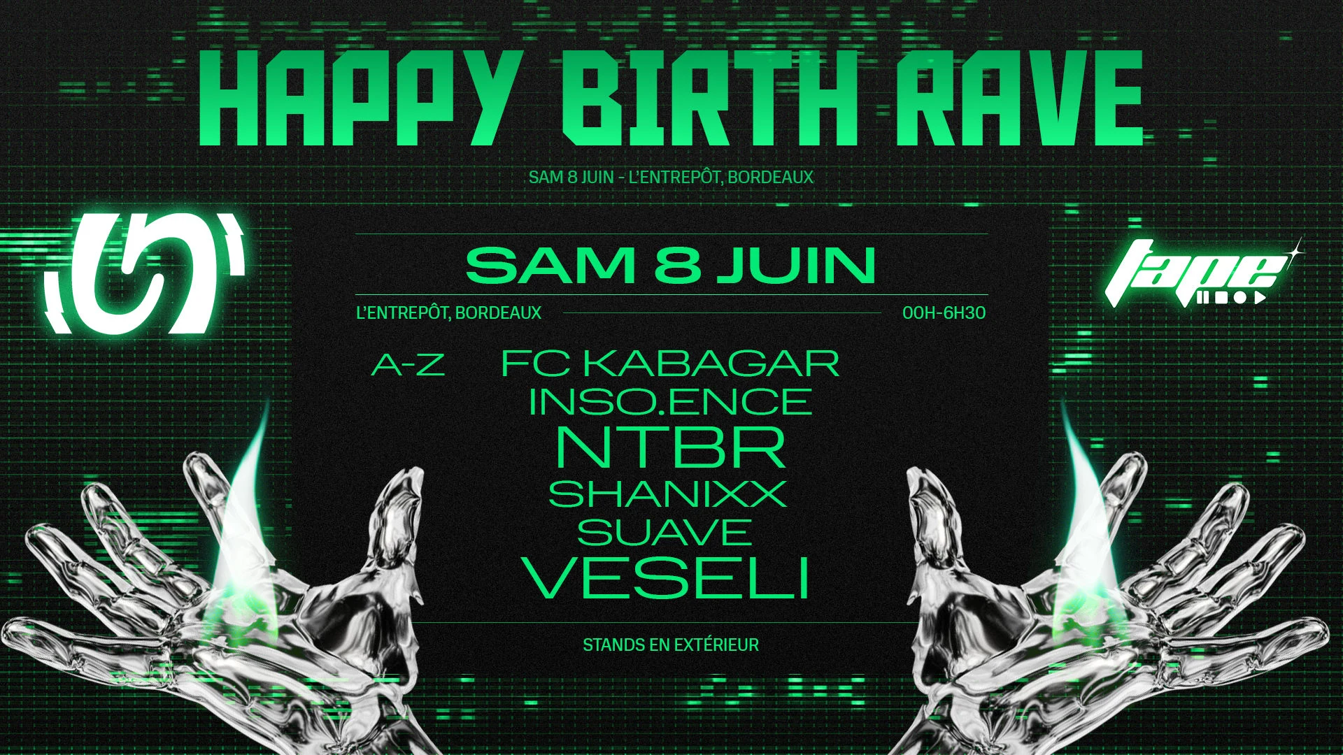 Partie 1 : L'entrepot | Happy Birth Rave | Under X Tape Cover