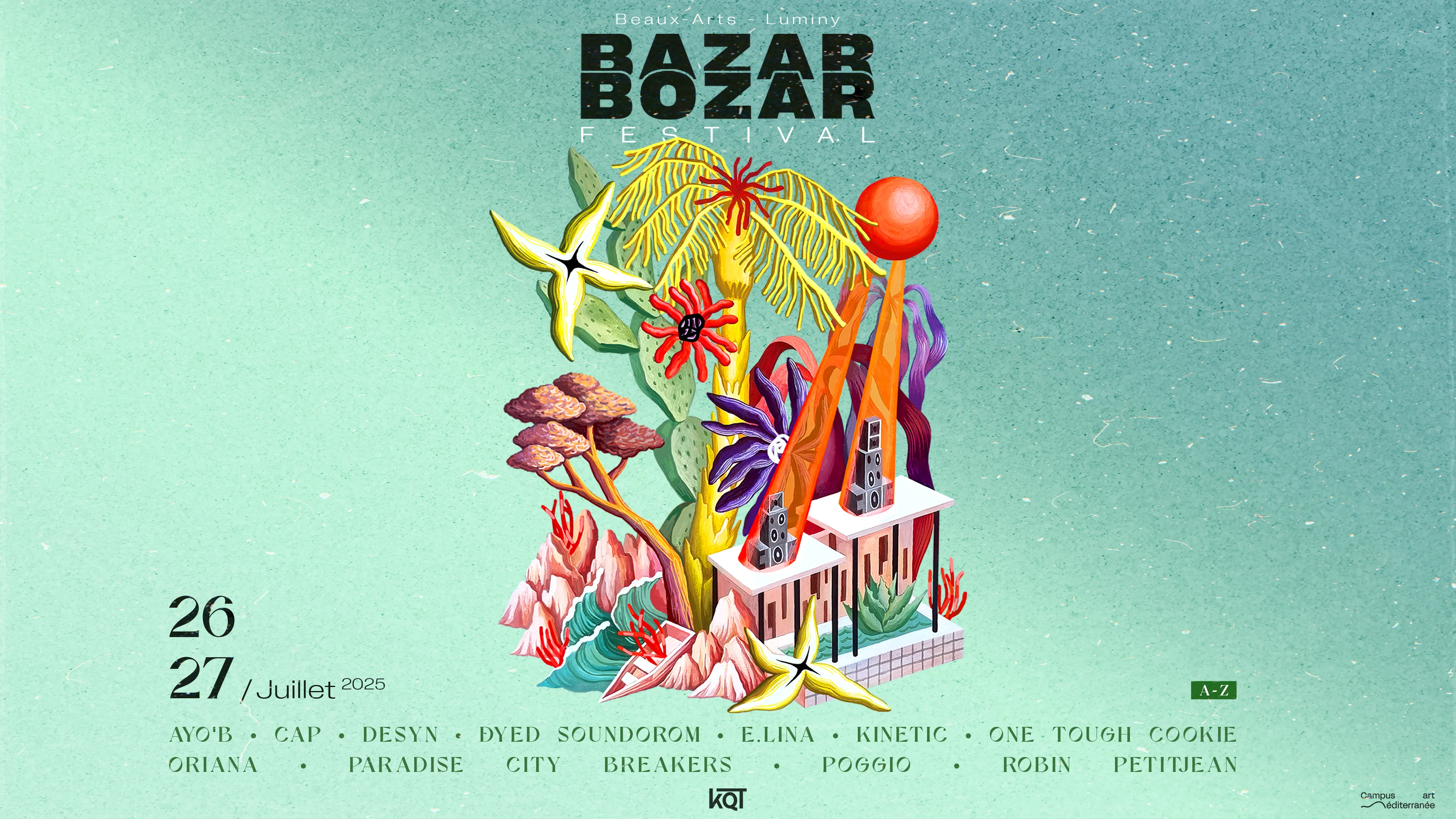 Bazar Bozar Festival • 26/27 Juillet 2025 • Marseille Luminy Cover