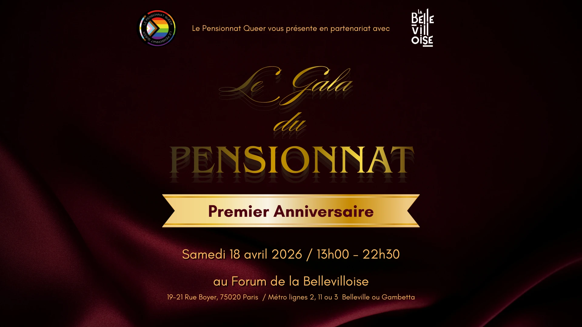 Anniversaire Du Pensionnat Queer | 18.04.26 Cover