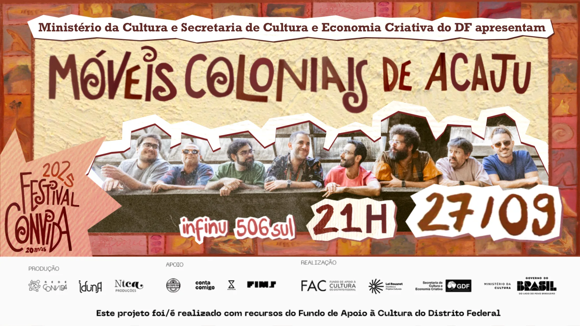 27/09 Festival Convida 2025 - Móveis Coloniais De Acaju Cover