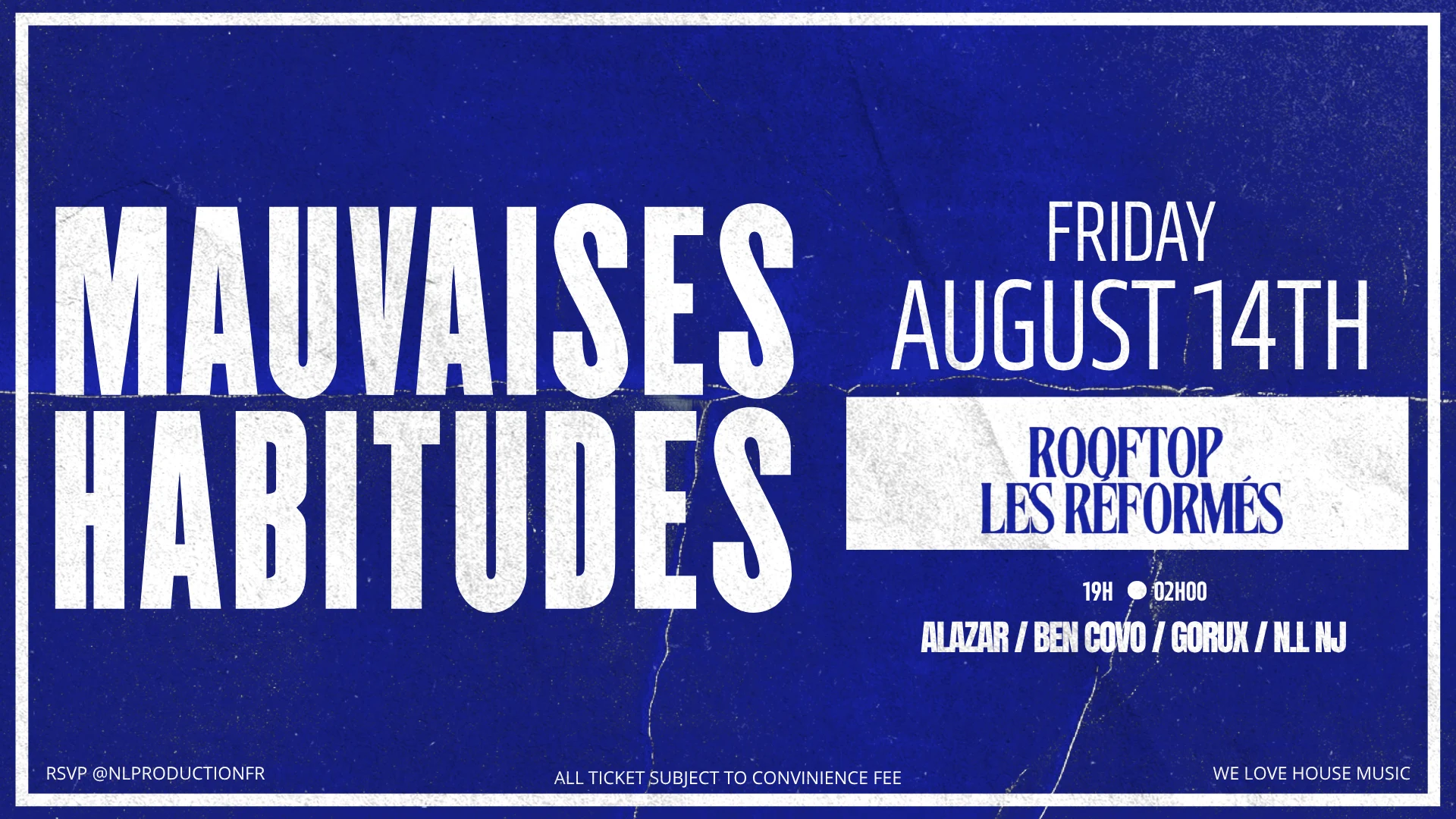 Mauvaises Habitudes @Les Réformés Rooftop Marseille Cover