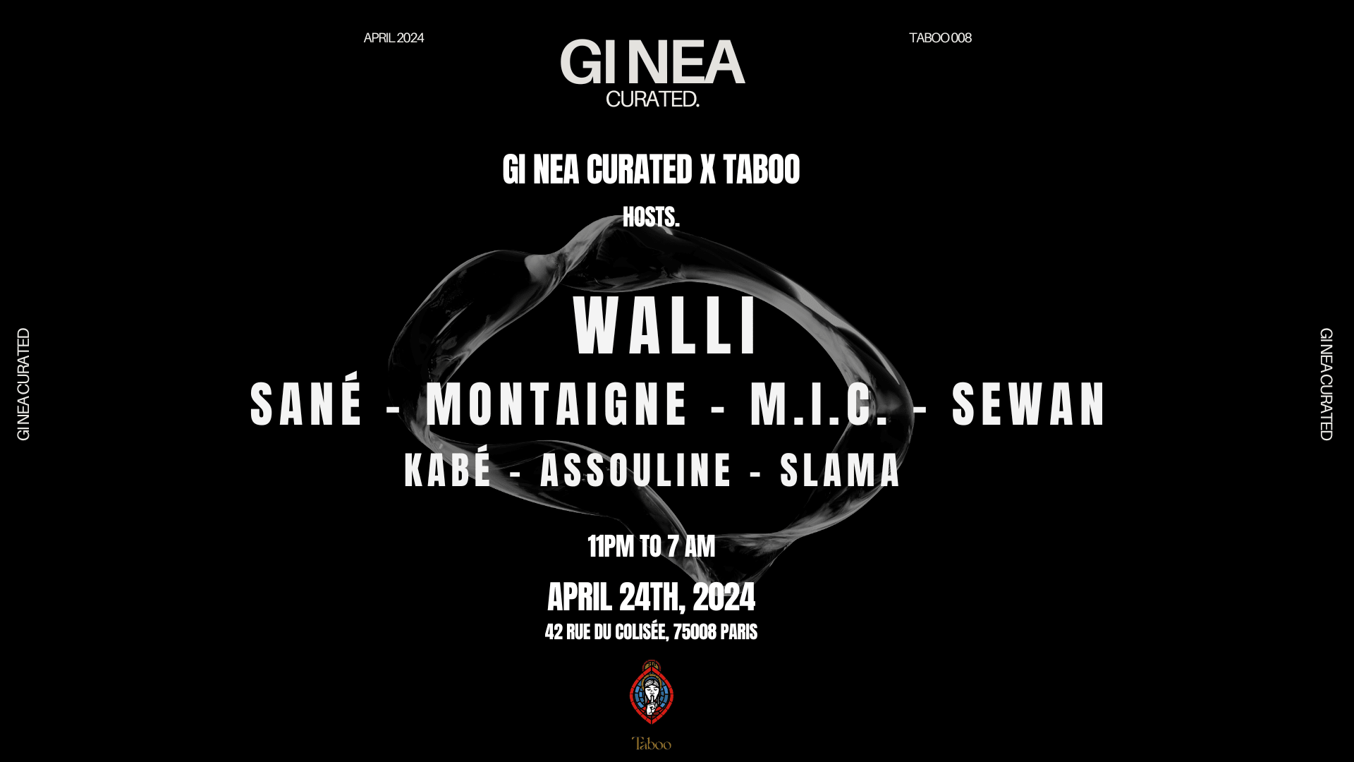 Gi Nea Curated. X Taboo Paris Act VIII Cover