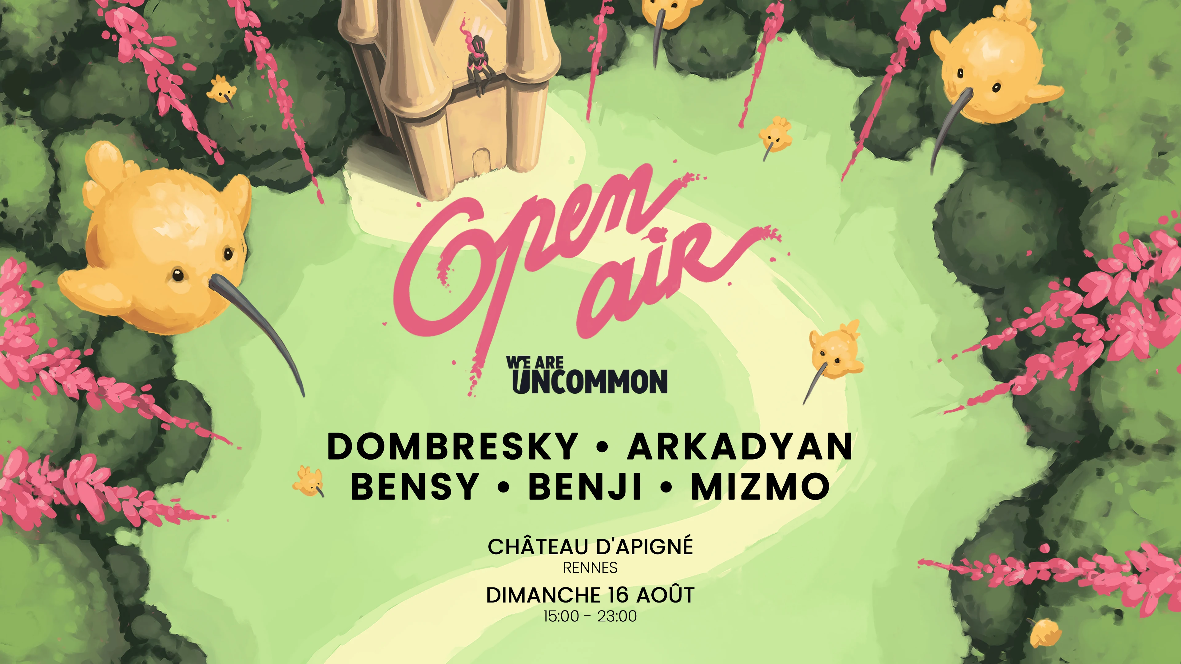 We Are Uncommon Open Air 2026 • Château D'apigné Cover