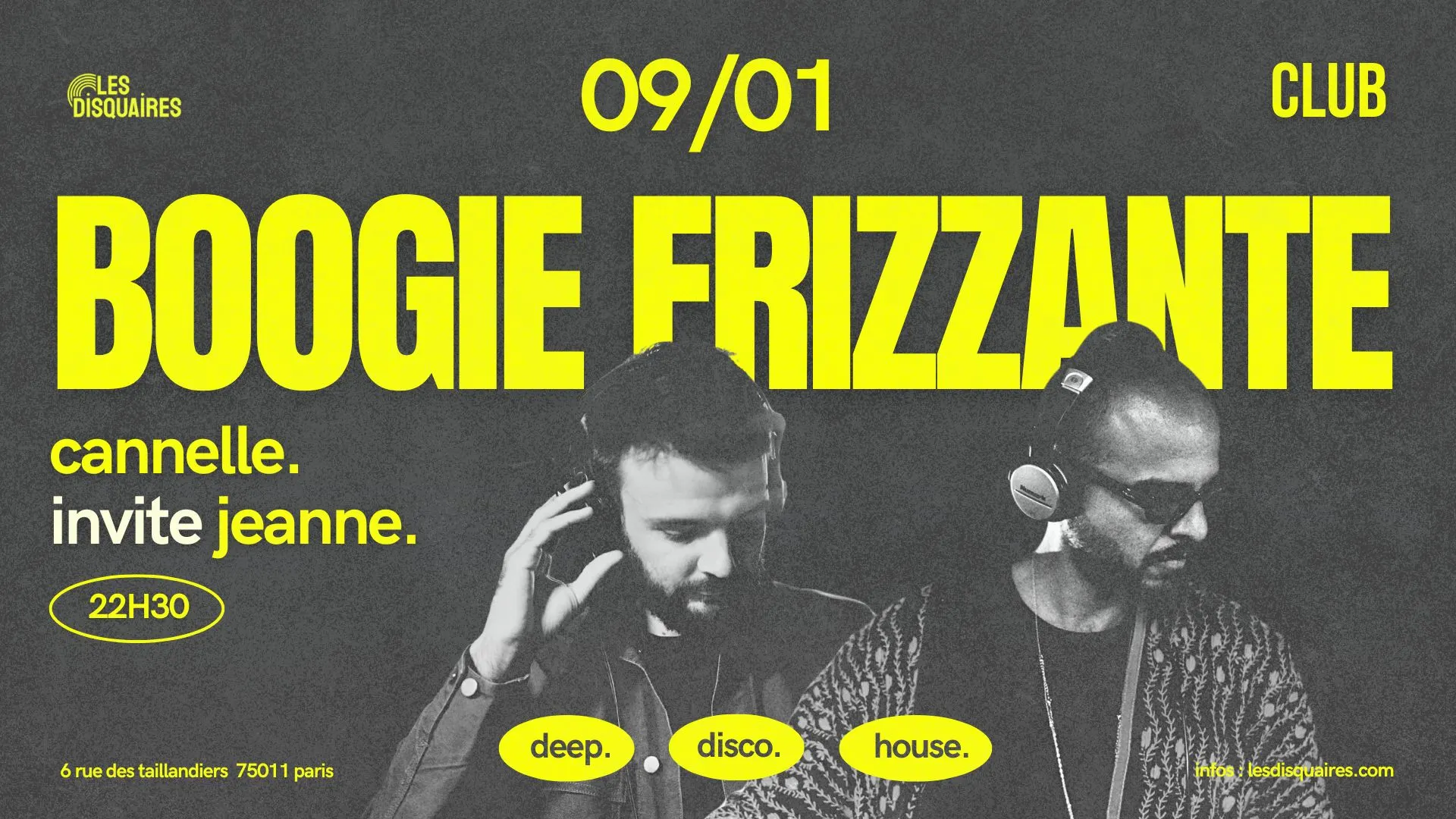 Boogie Frizzante Invite Jeanne - Club Cover
