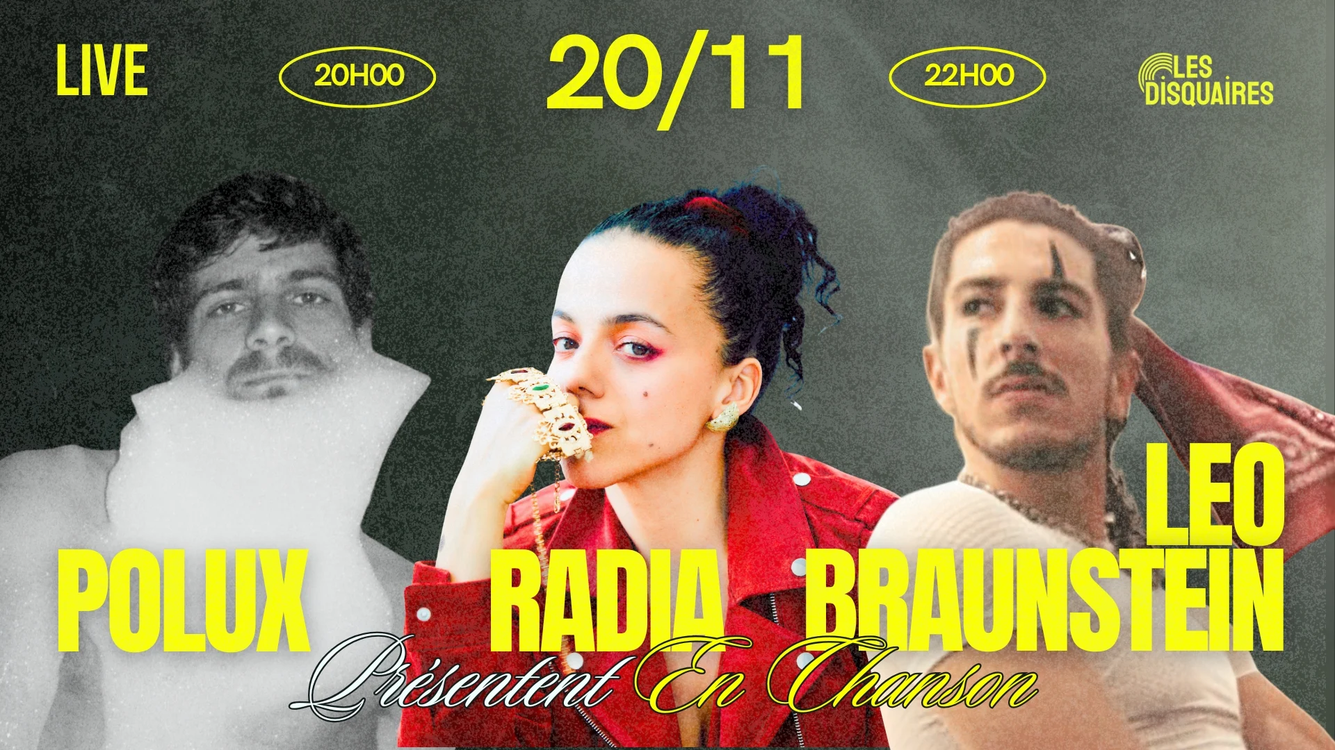 Polux, Radia & Léo Braunstein Présentent En Chanson Cover