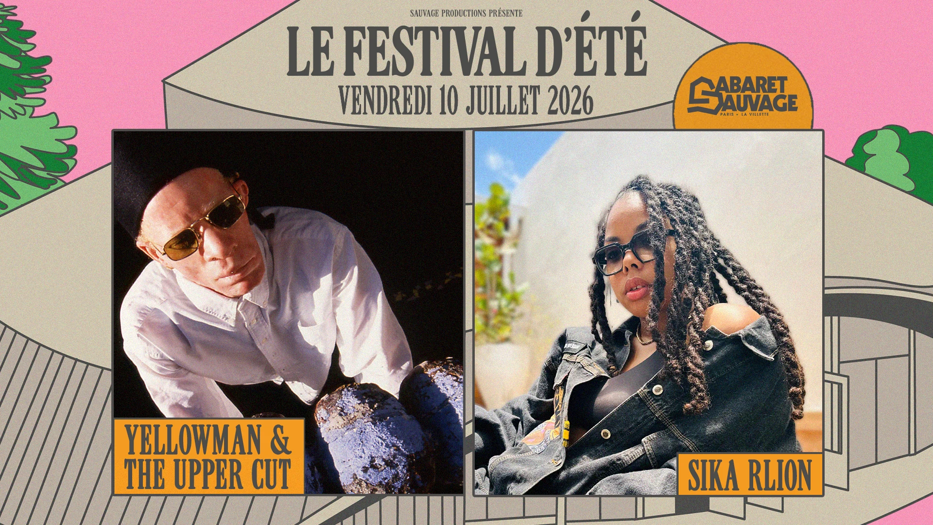 Festival D’Été • Yellowman & The Upper Cut I Sika Rlion Cover