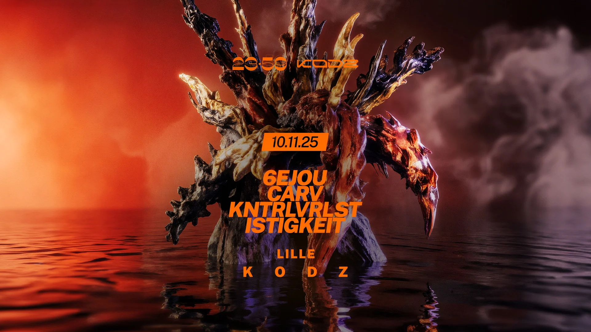 23:59 X Kodz – 6ejou, Carv, Kntrlvrlst, Istigkeit Cover