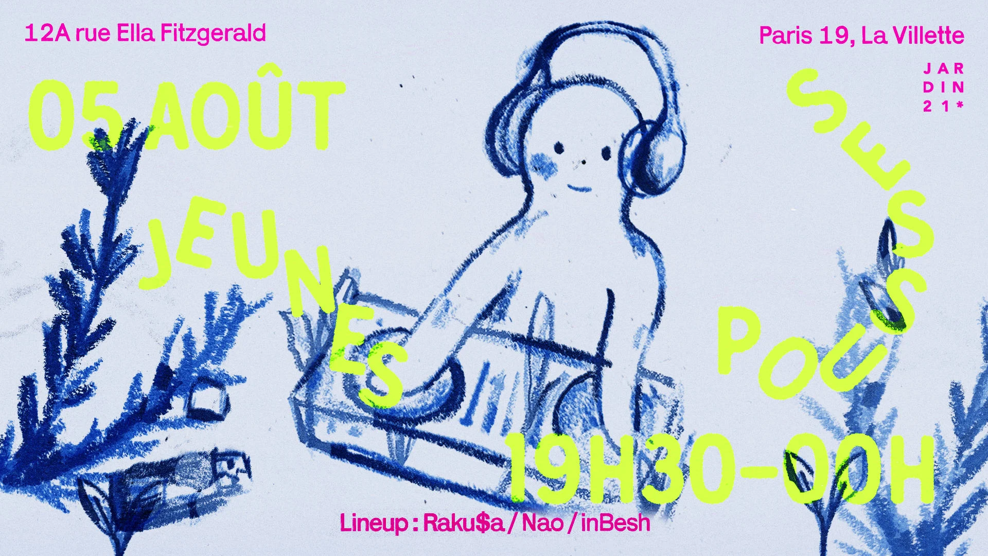 Jeunes Pousses X Jardin21 - Open Air Cover