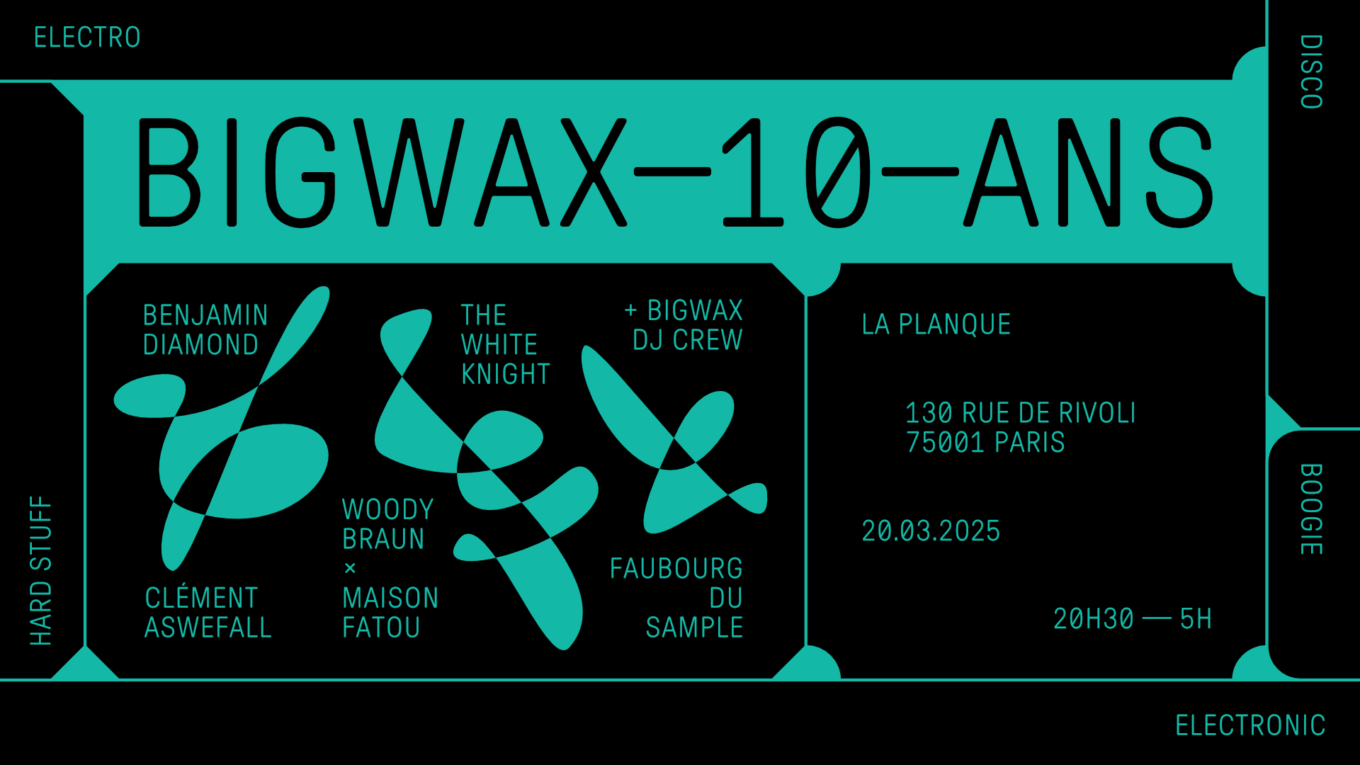 Bigwax 10 Ans - All Night Long Cover