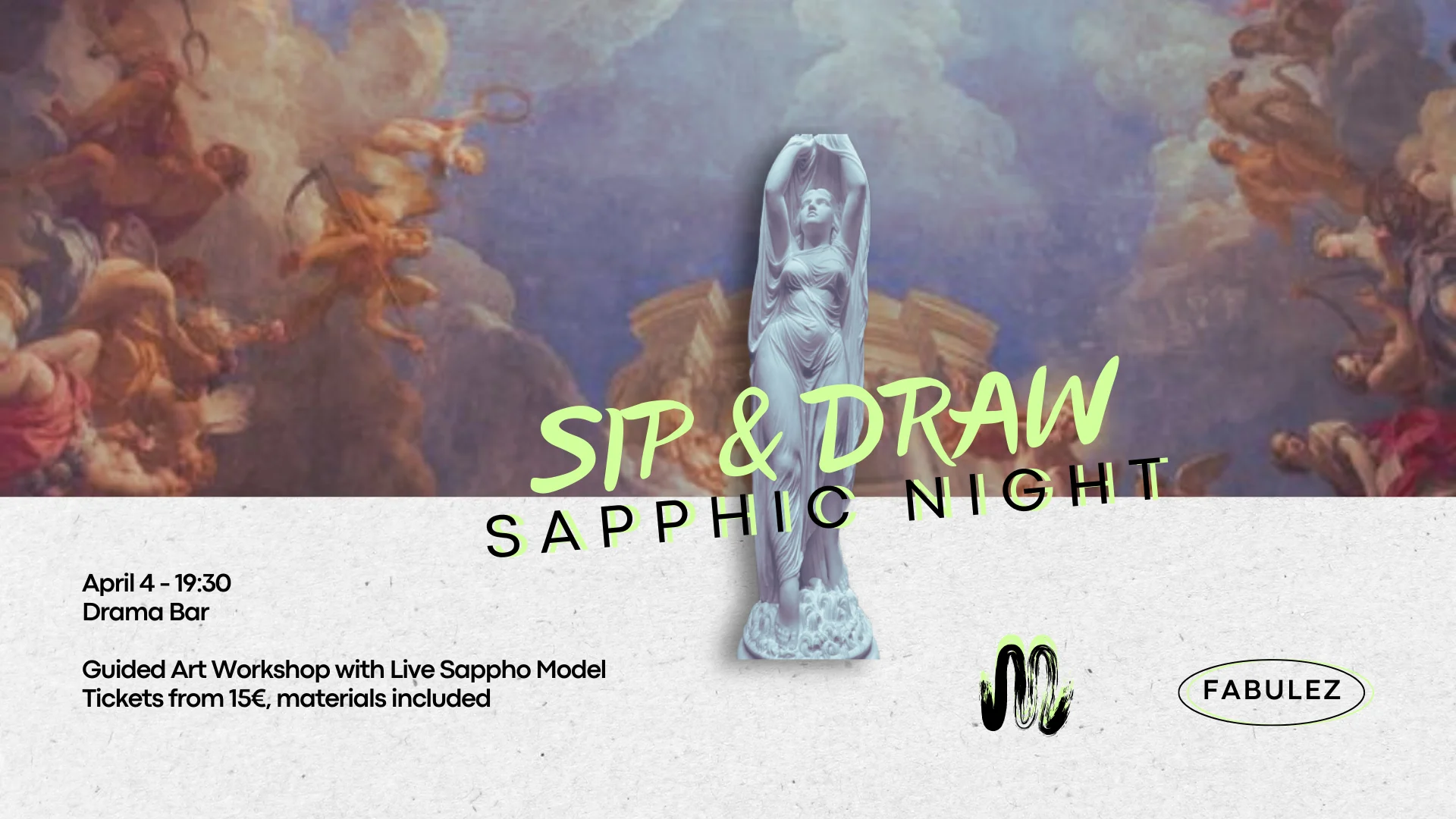 Sip&Draw: Sappho Night Cover