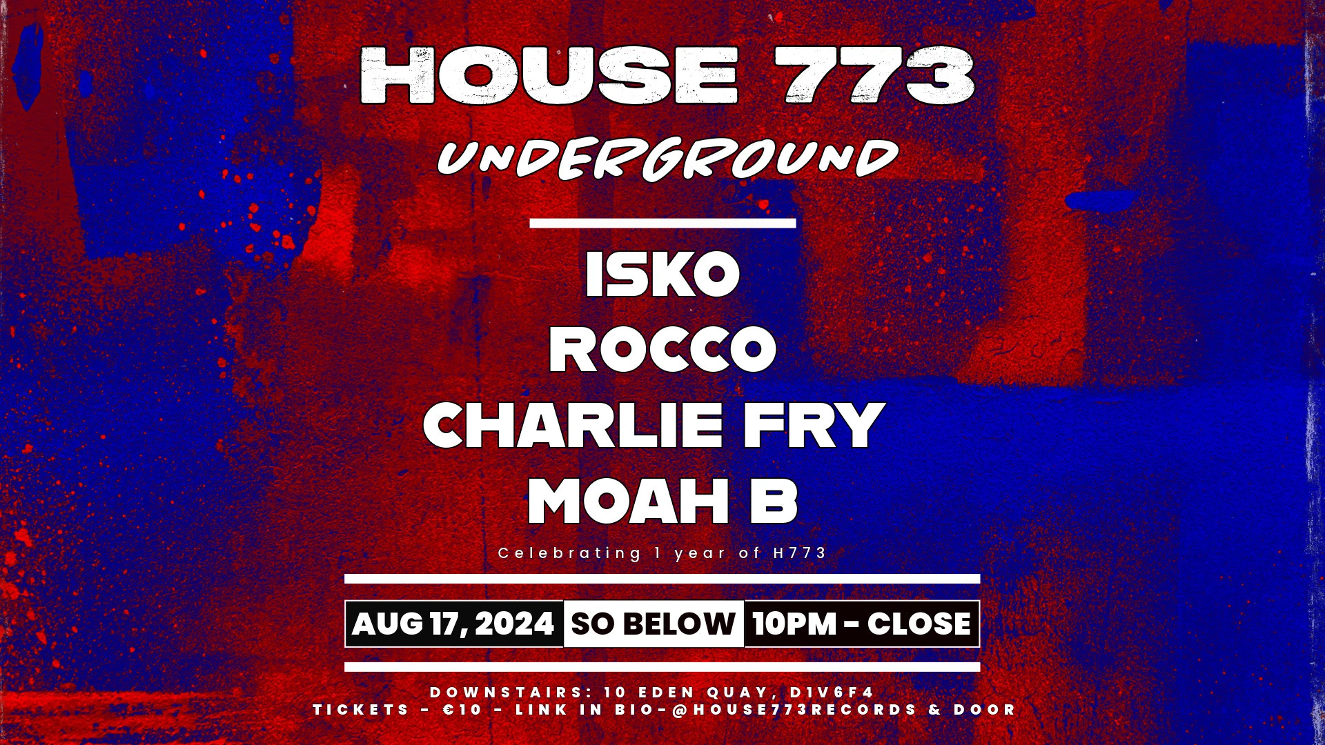House773: Underground - Isko, Rocco, Charlie Fry, Moah B Cover