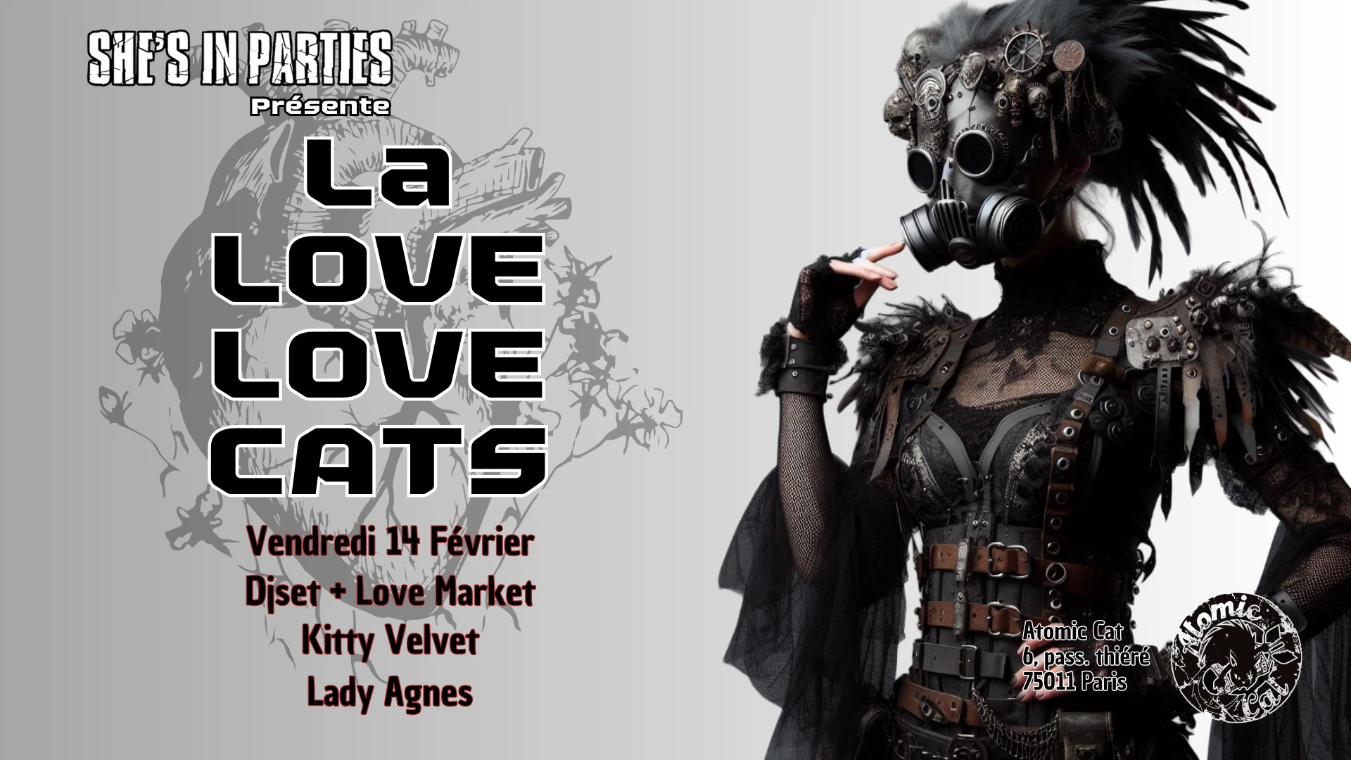 Love Love Cats - La Soirée Goth De Saint(Sans) Valentin Cover