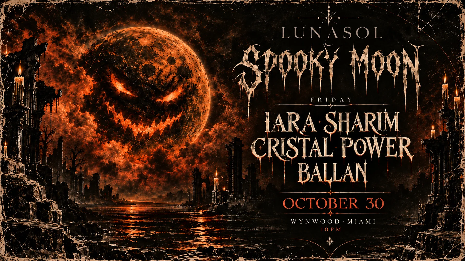 Lunasol Pres. Spooky Moon Cover