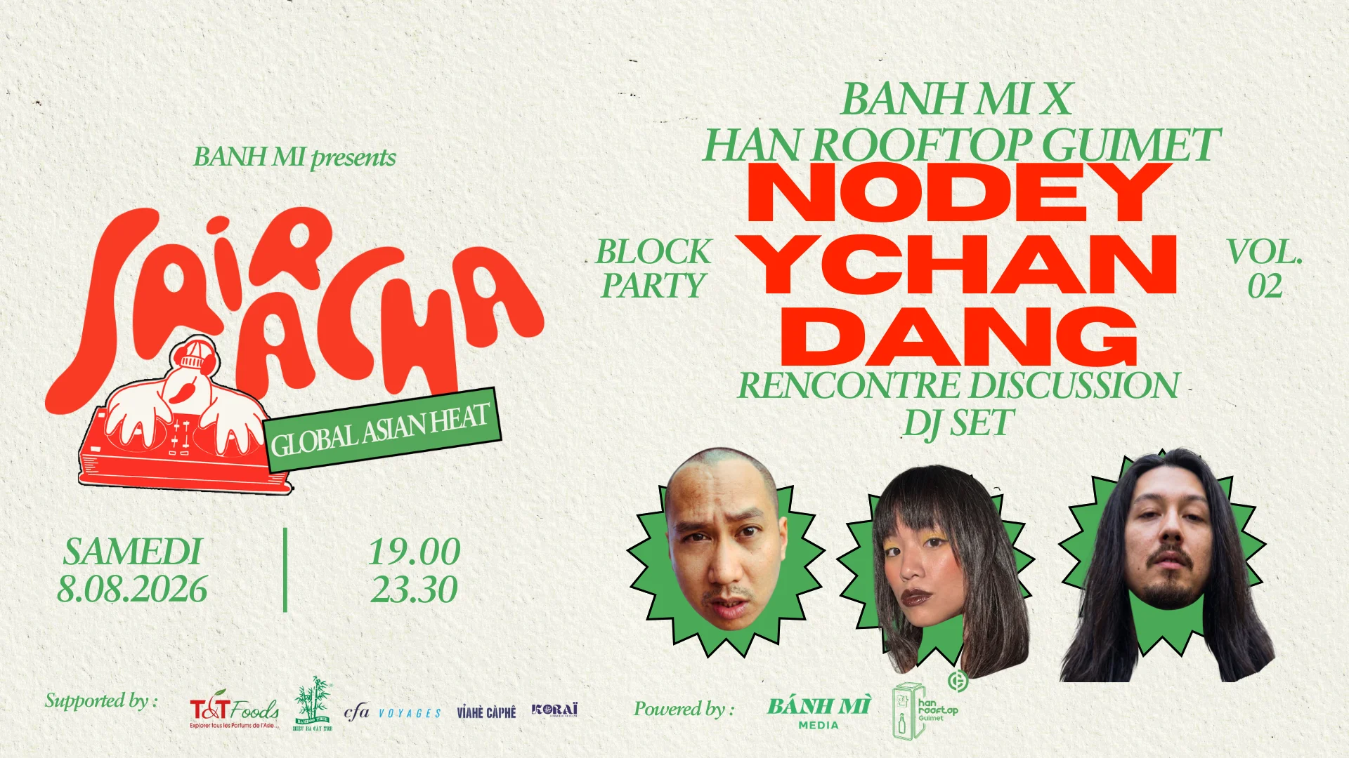 Sriracha Block Party Vol.2 : Han Rooftop Guimet X Banh MI Cover