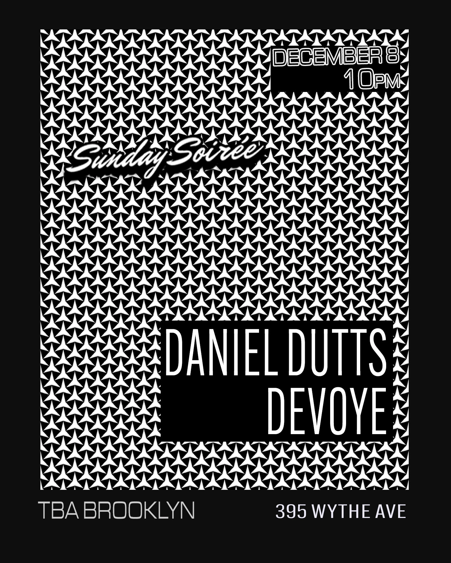 Sunday Soirée: Daniel Dutts + Devoye Cover