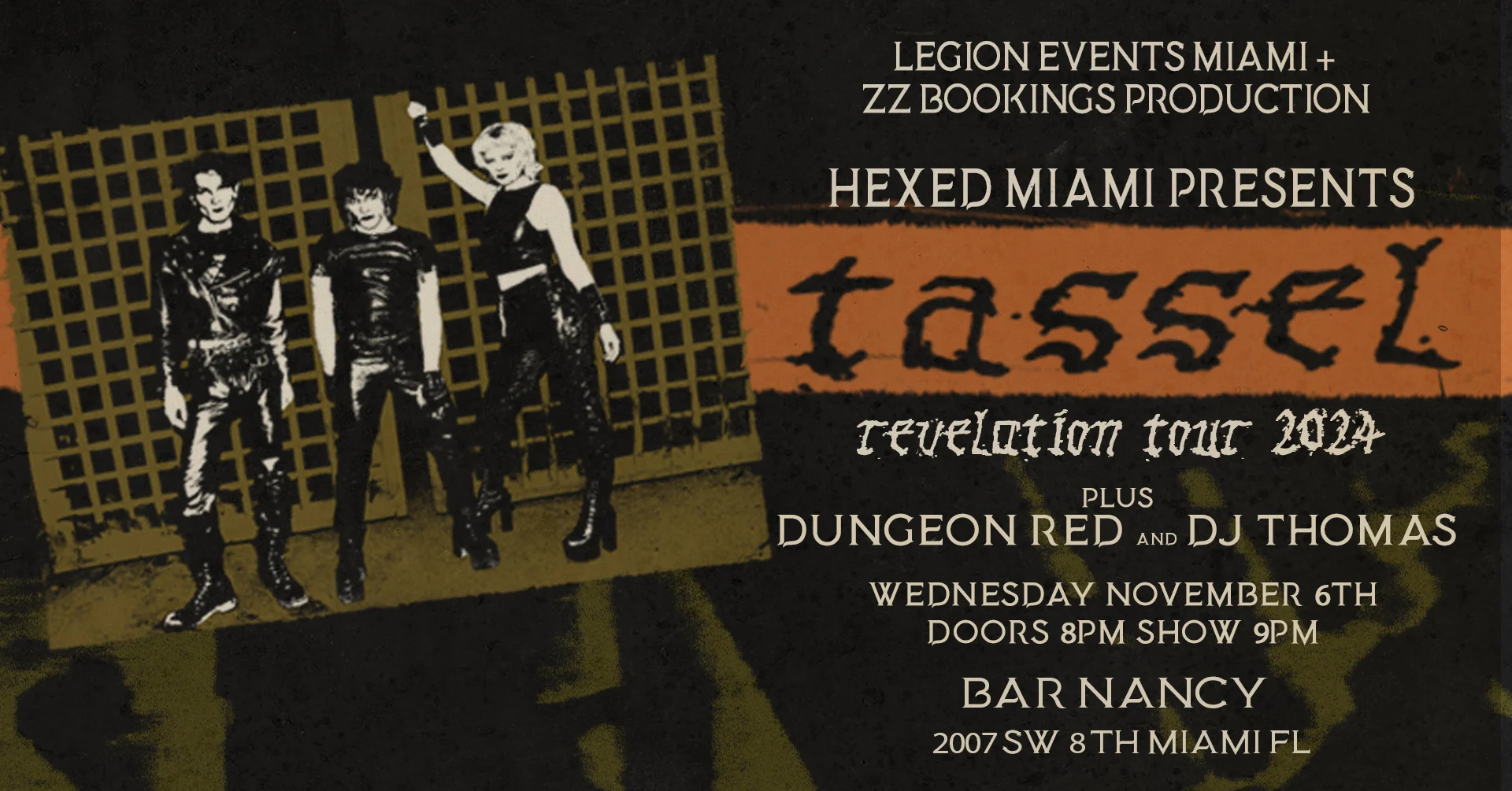 Hexed Miami Presents Tassel "Revelation 2024 Tour" Cover
