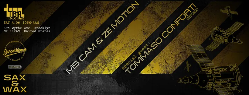 Sax & Wax: Ms Cam & Ze Motion / Tommaso Conforti Cover