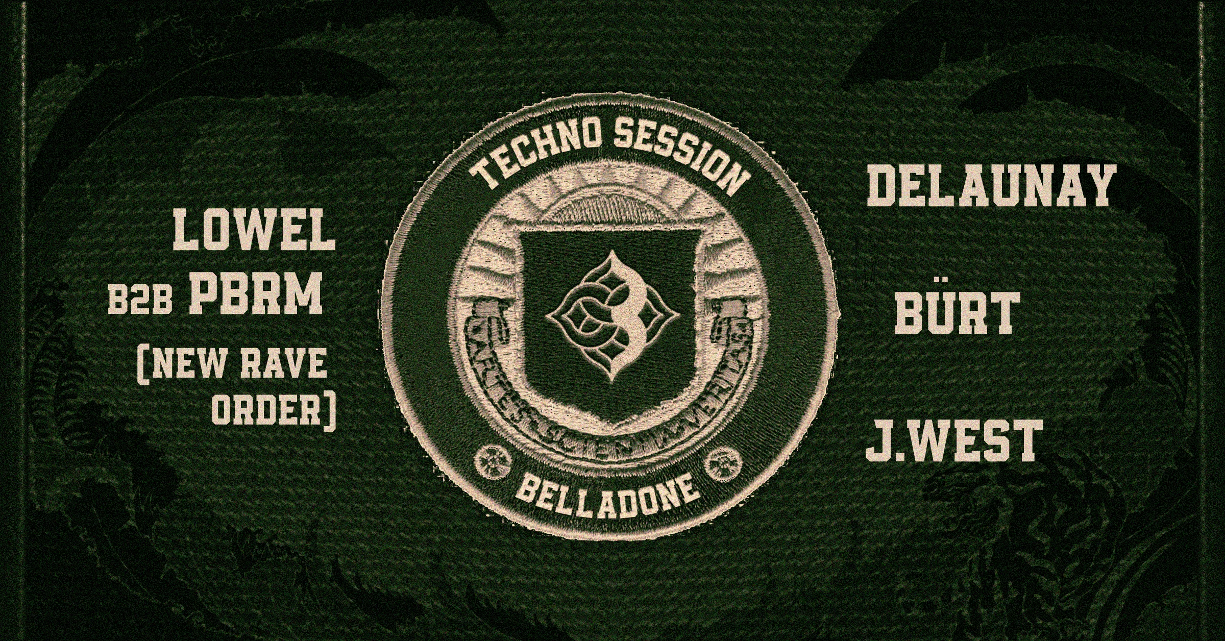 Techno Session W/ New Rave Order (Lowel & Pbrm),Bürt,Delaunay & J.West Cover