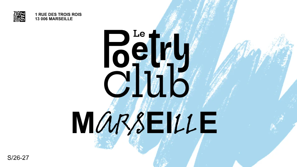 Le Poetry Club Marseille - 21/10 Cover