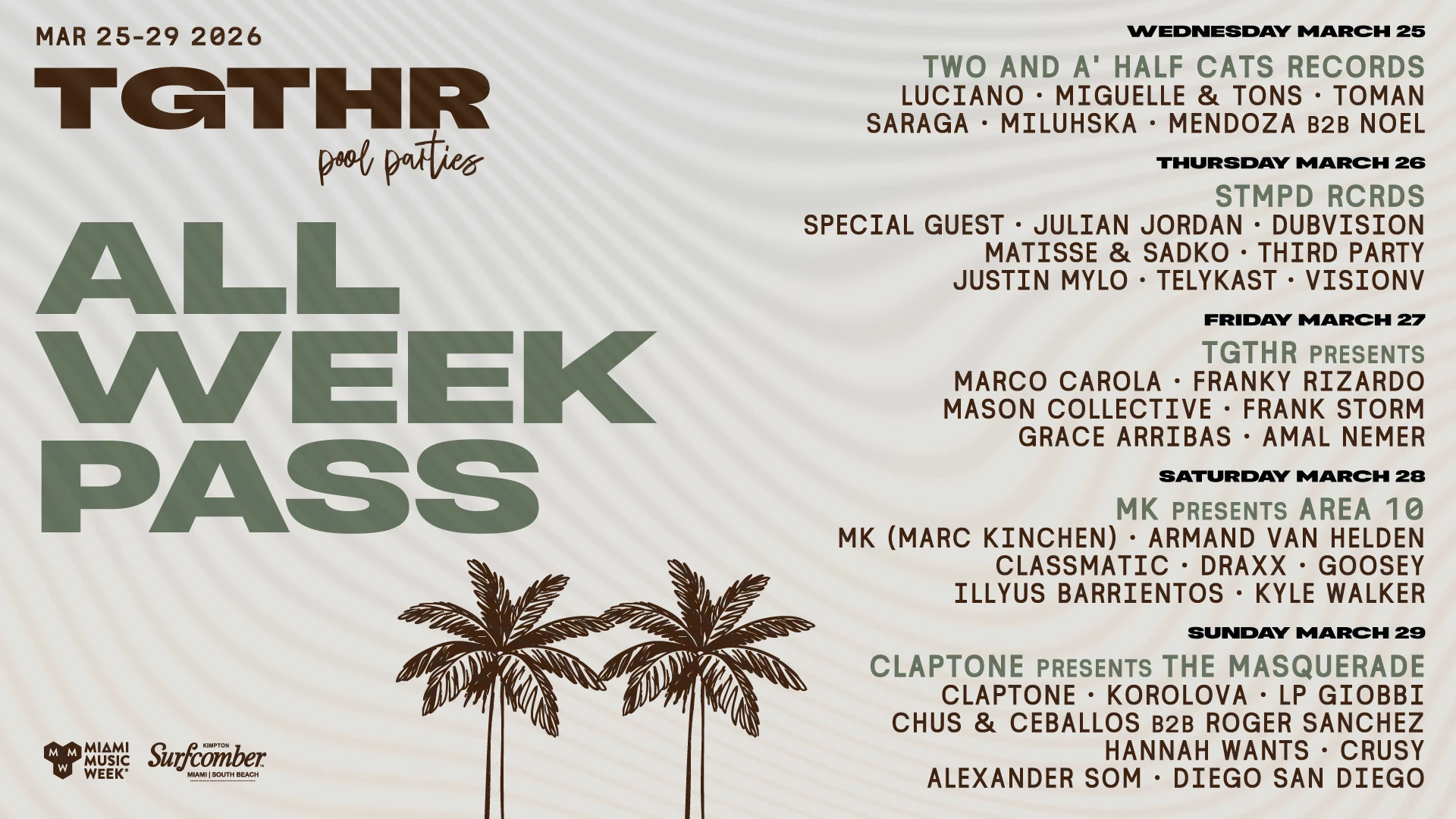 Tgthr Pool Parties: All Week Pass Cover