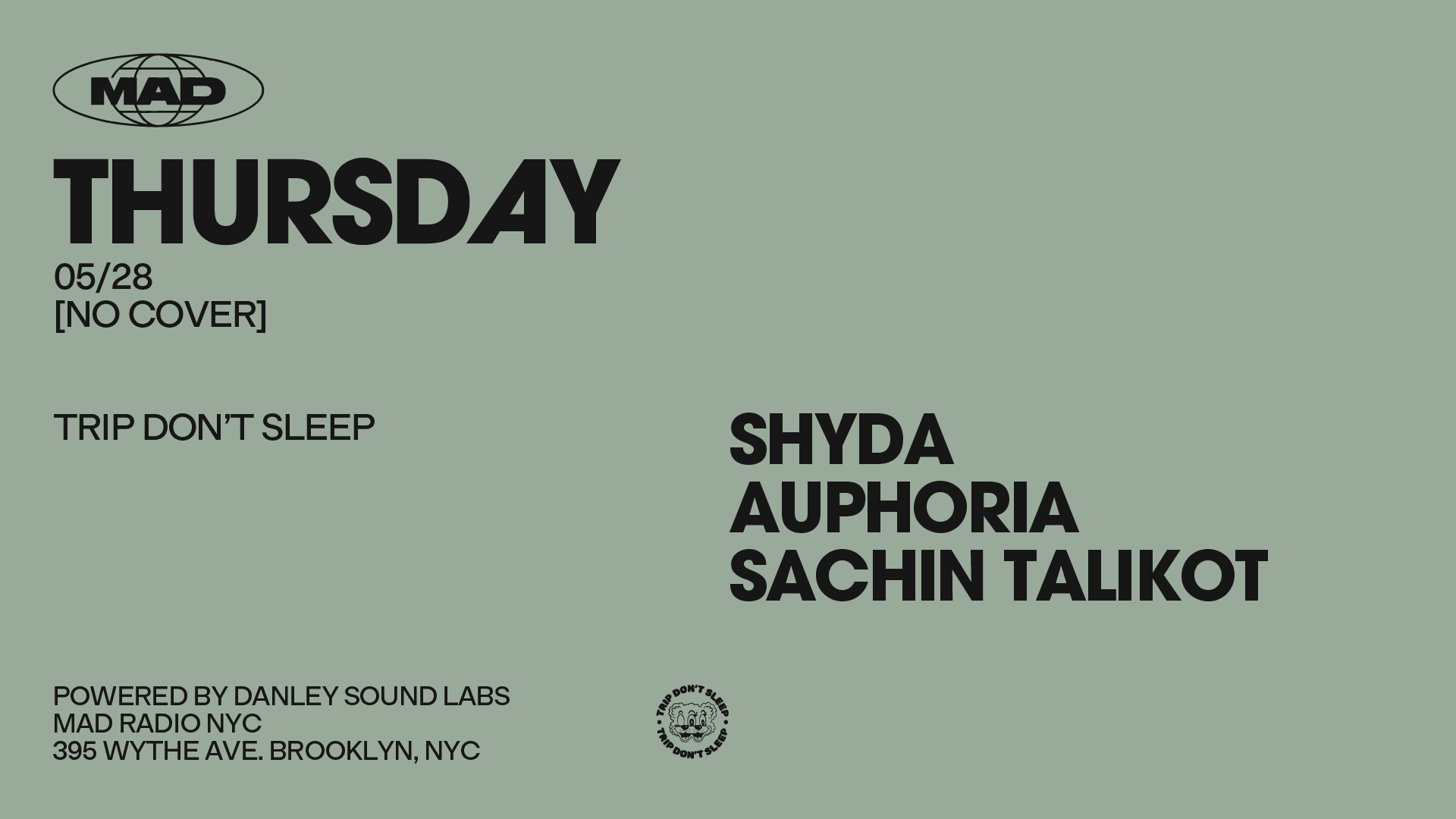Trip Don't Sleep: Shyda / Auphoria / Sachin Talikot Cover