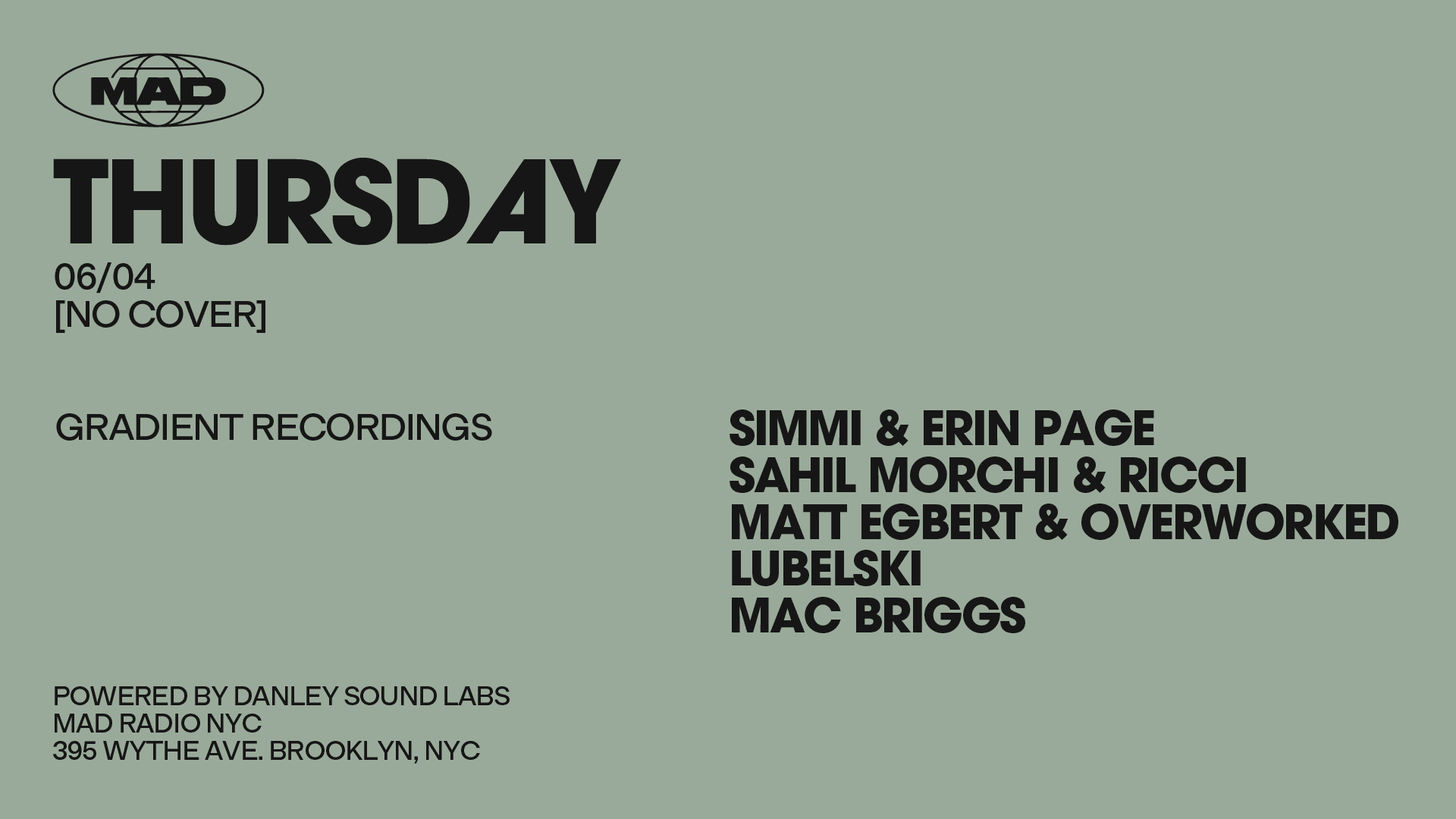 Gradient Recordings: Simmi & Erin Page / Sahil Morchi & Ricc Cover