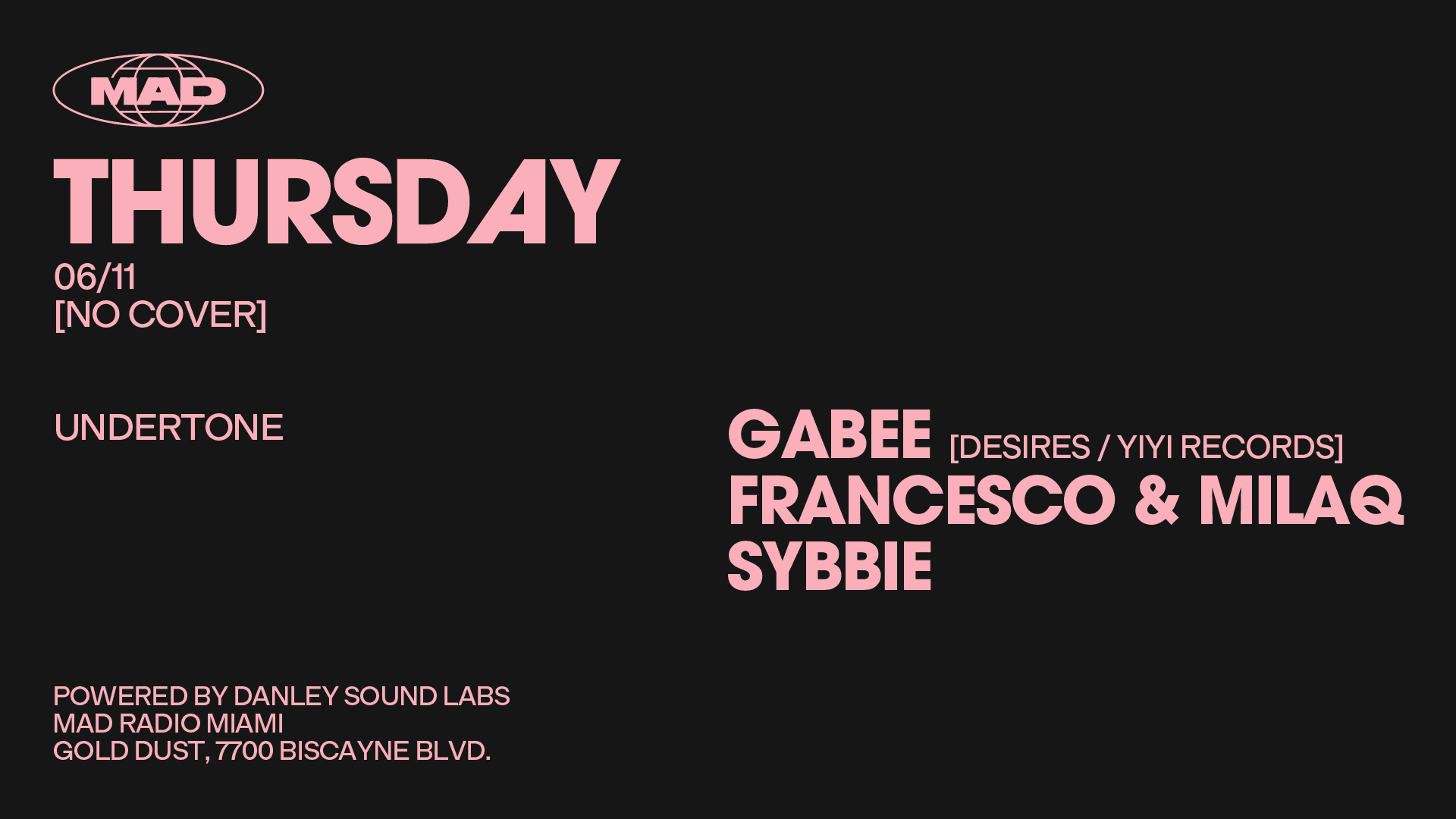 Undertone: Gabee / Francesco & Milaq / Sybbie Cover