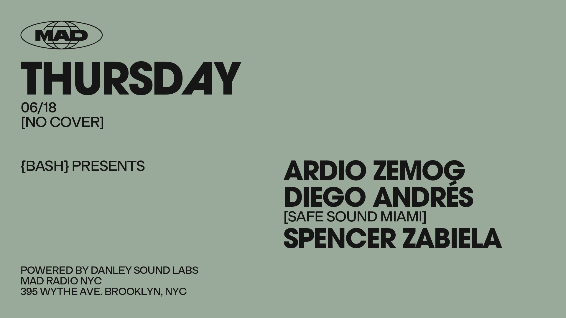{Bash} Presents:Ardio Zemog / Diego Andrés / Spencer Zabiela Cover