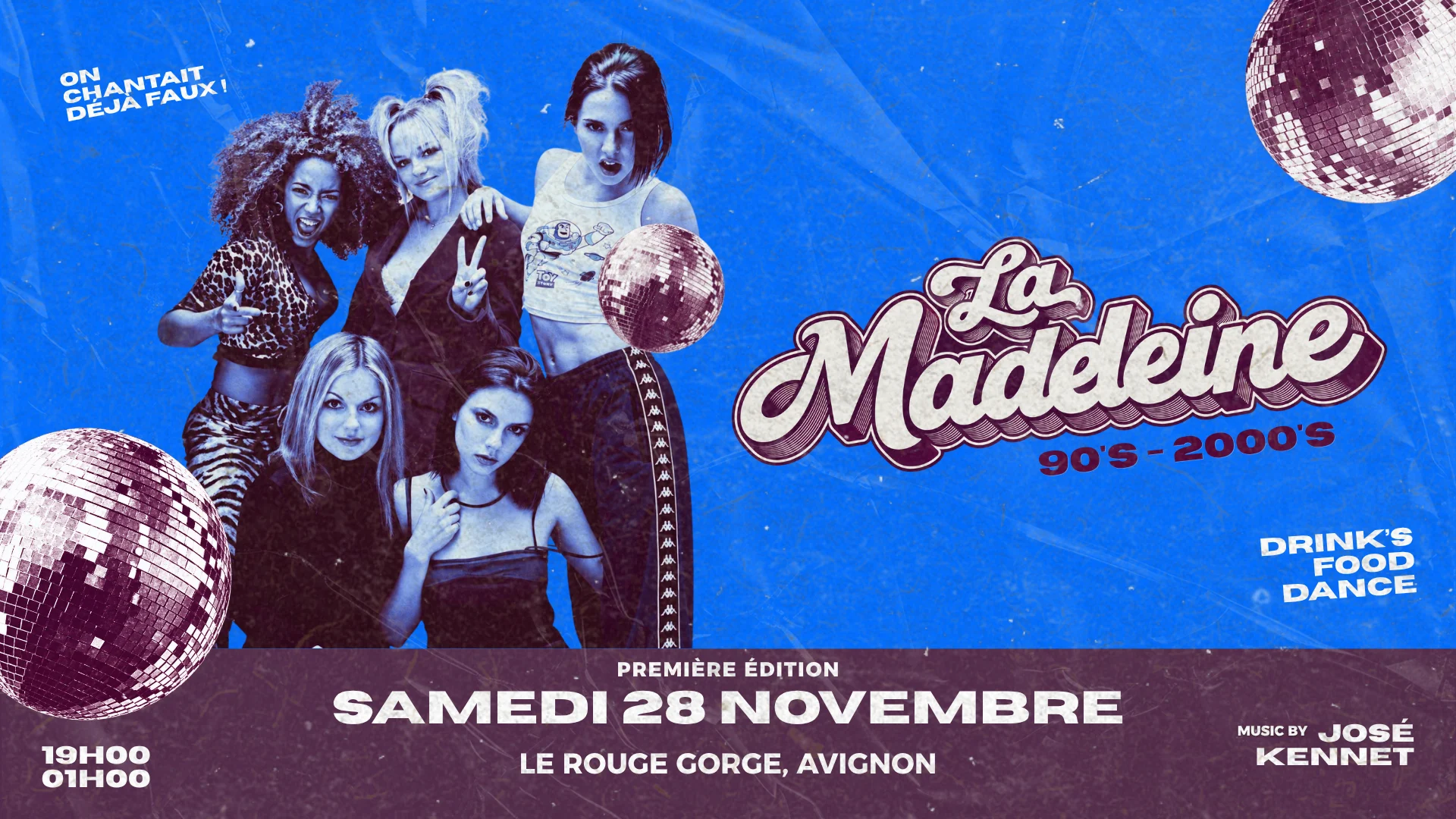 La Madeleine - Soirée 90's 2000's Cover