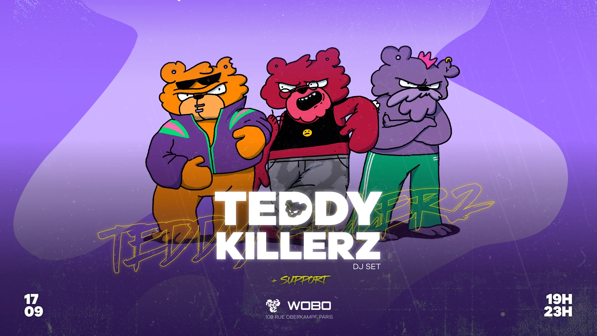Wobo Presents - Teddy Killerz - Nouveau Casino Cover