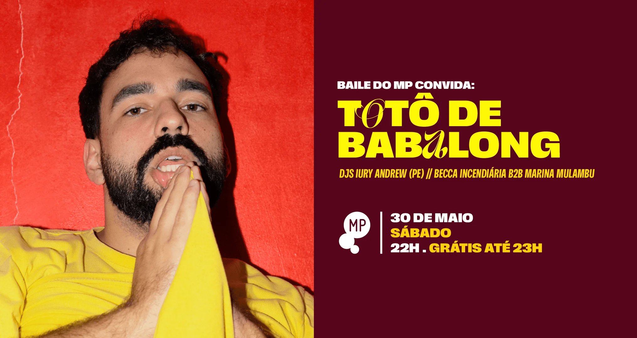 30/5 - Baile Do Mp Convida Totô De Babalong Cover