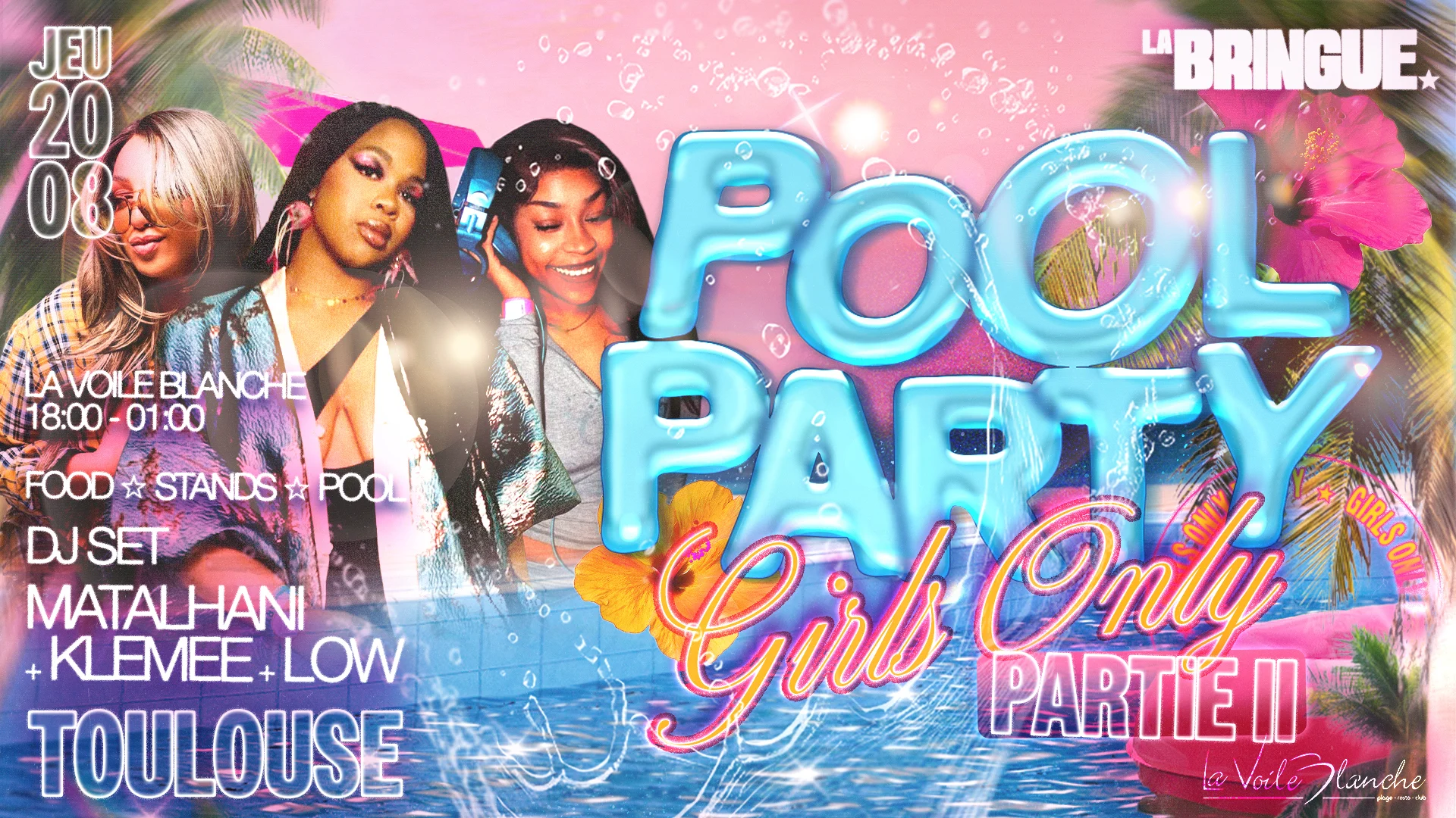 La Bringue - Pool Party Girls Only - Toulouse Cover
