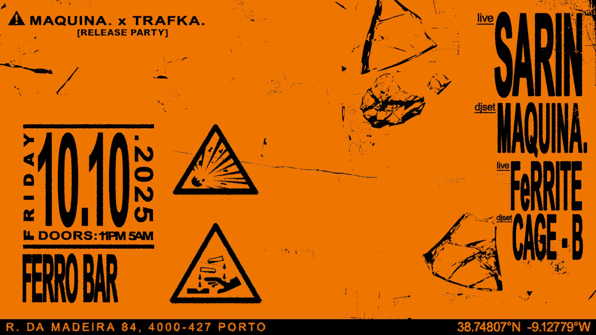 Maquina. X Trafka. Release Party Cover
