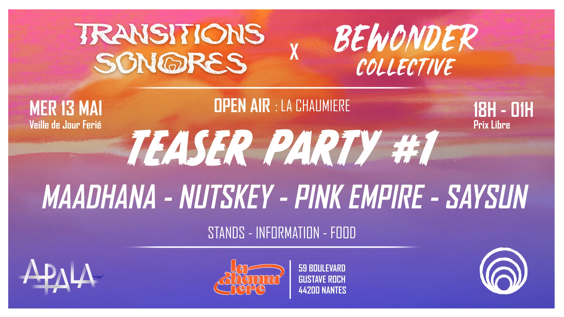 Teaser Party #1 - Openair @La Chaumière, Transitions Sonores Cover