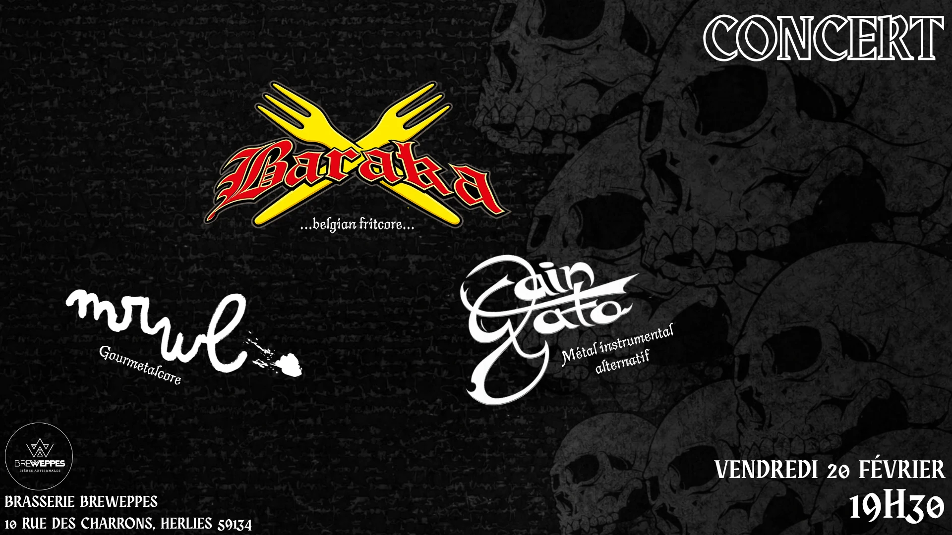 Breweppes : Metal Menu • Fritcore Night Cover