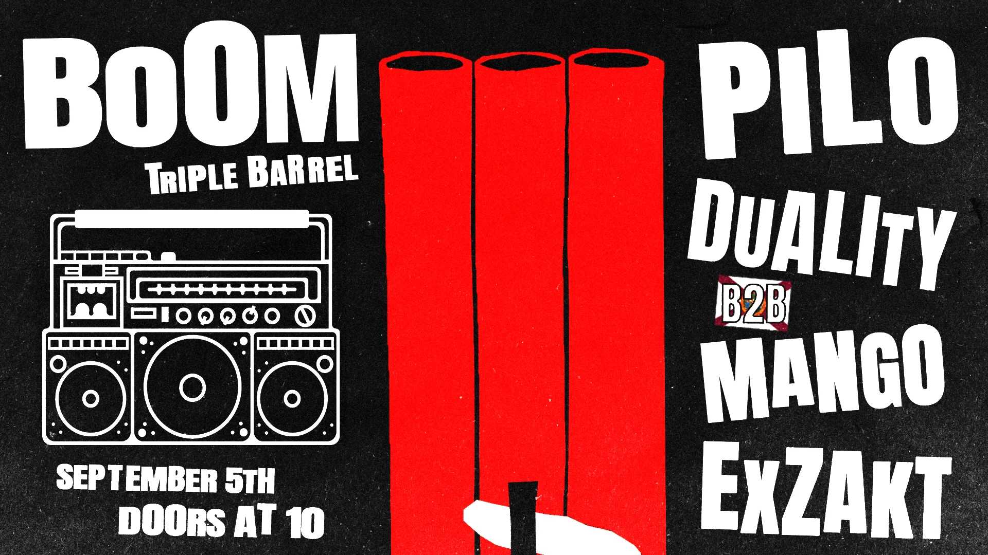 Boom: Triple Barrel Cover