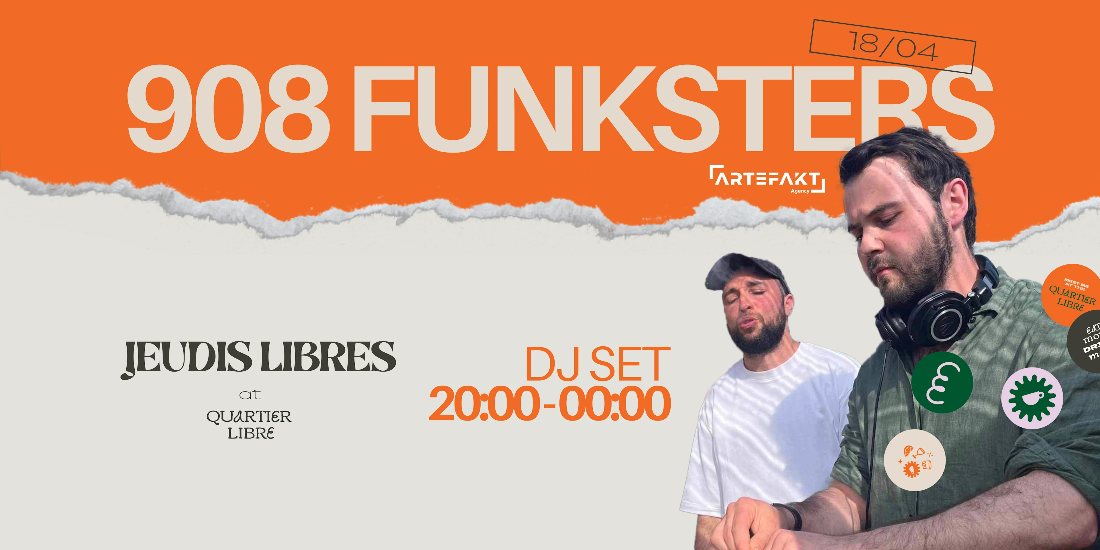 Jeudis Libres @ Quartier Libre - 908 Funksters Cover