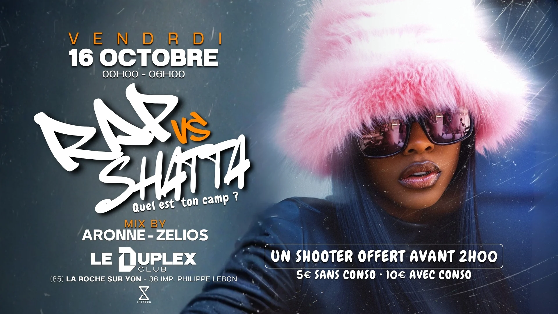 Ven 16 Oct - Rap Vs Shatta Cover